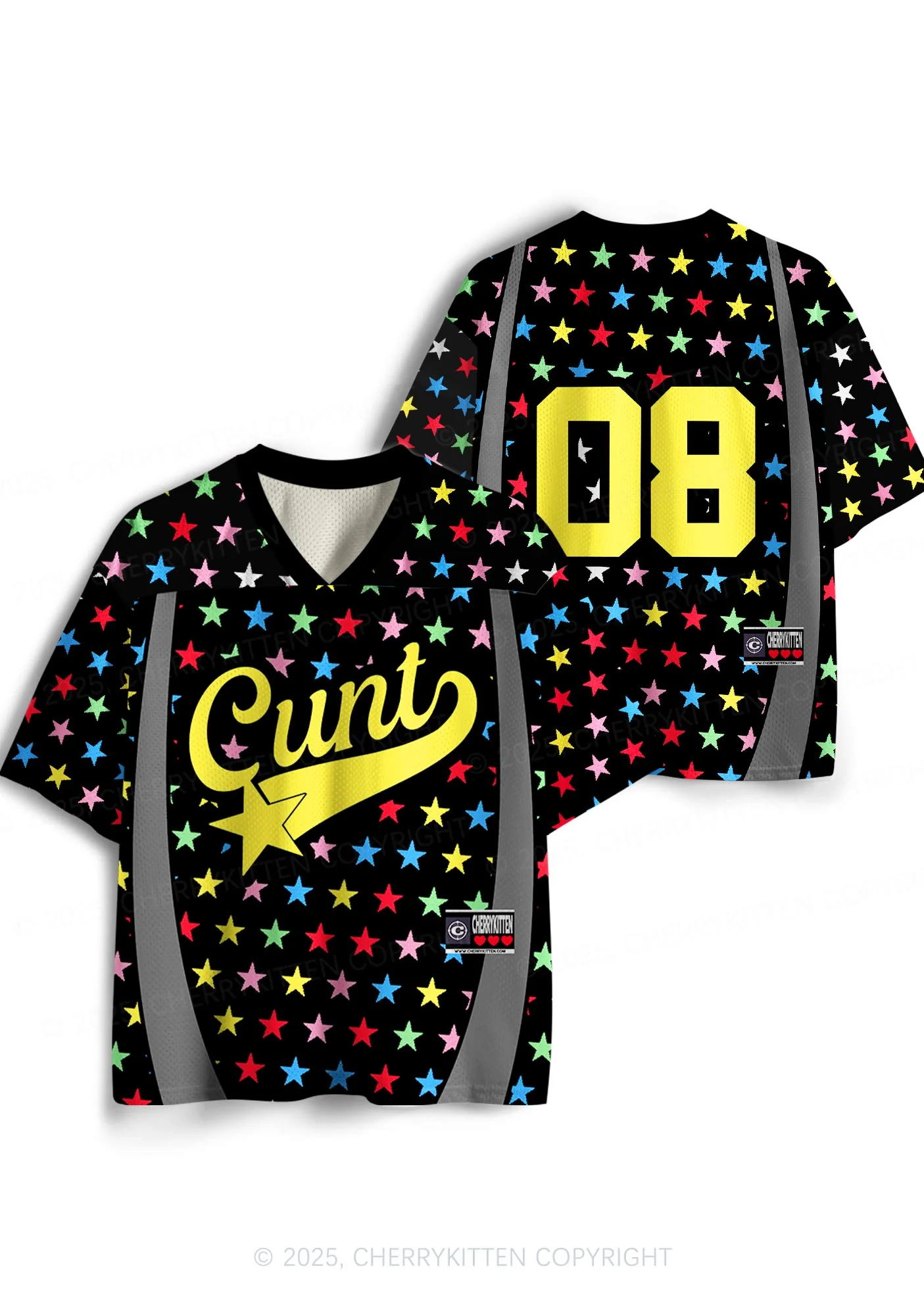 Custom Colourful Star Cxxt Y2K Sport Jersey Shirts Cherrykitten - Image 3