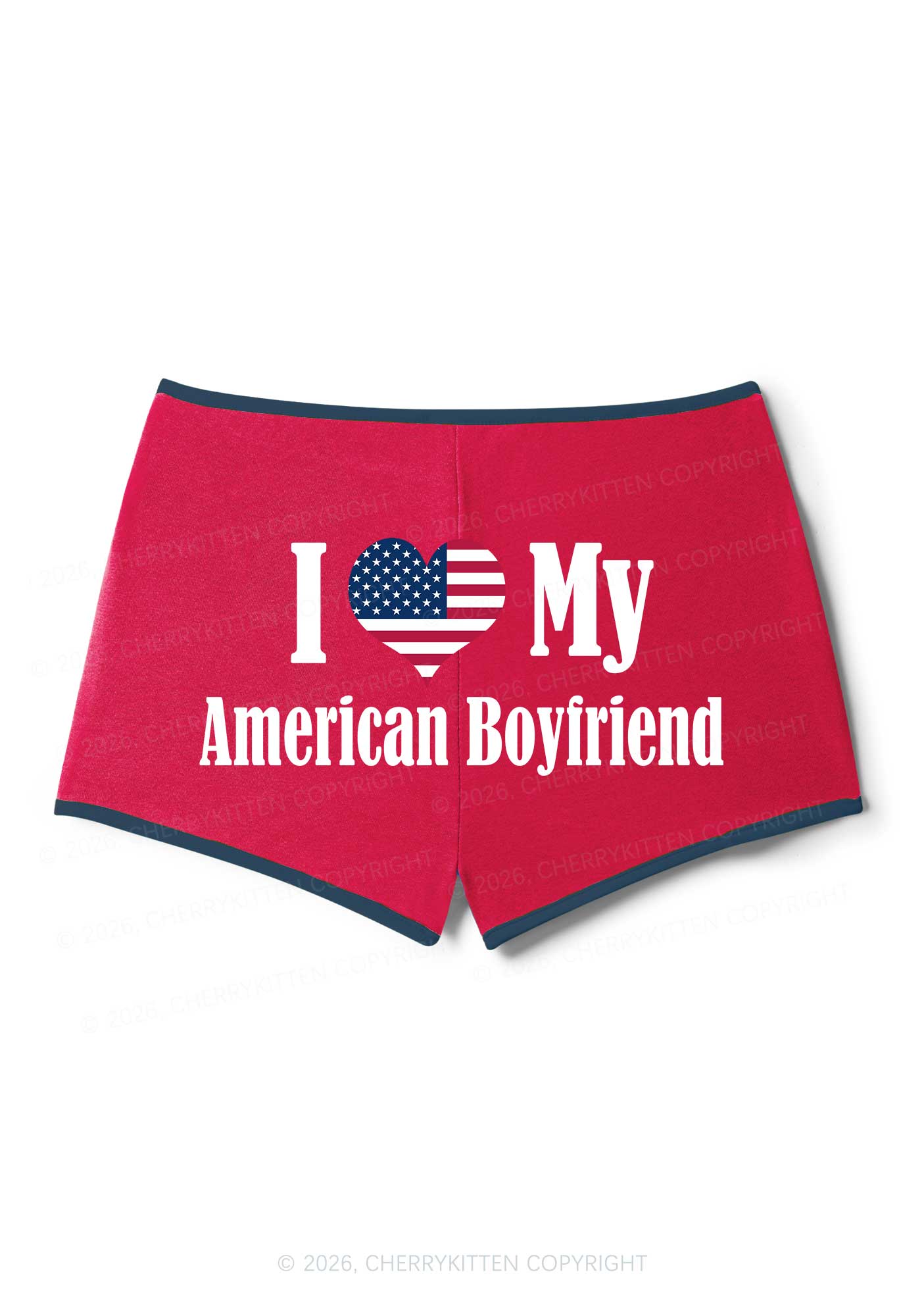 Custom Country Valentine's Day Y2K Booty Shorts Cherrykitten - Image 4