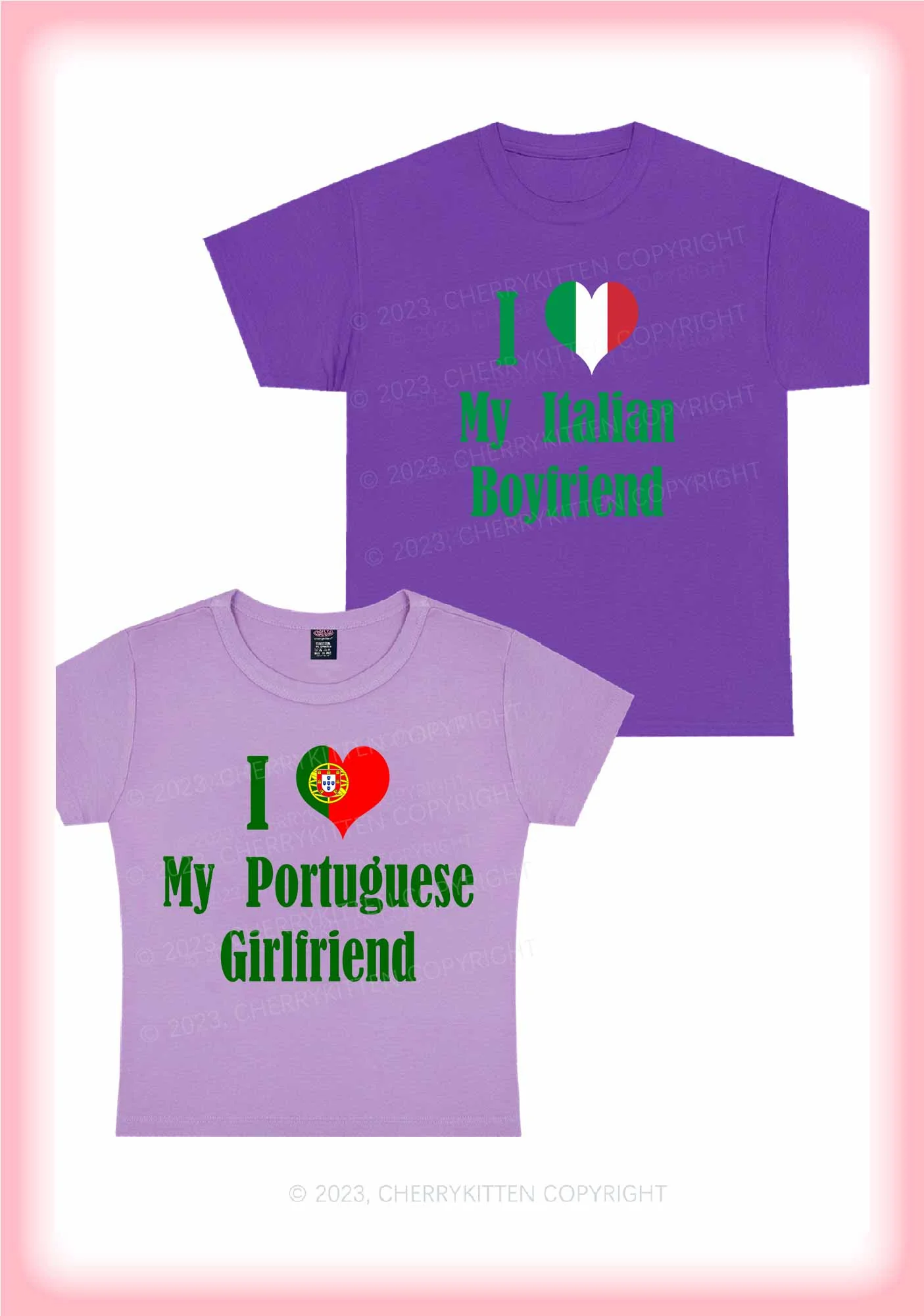 Custom Country Y2K Valentine's Day Shirt Cherrykitten - Image 9