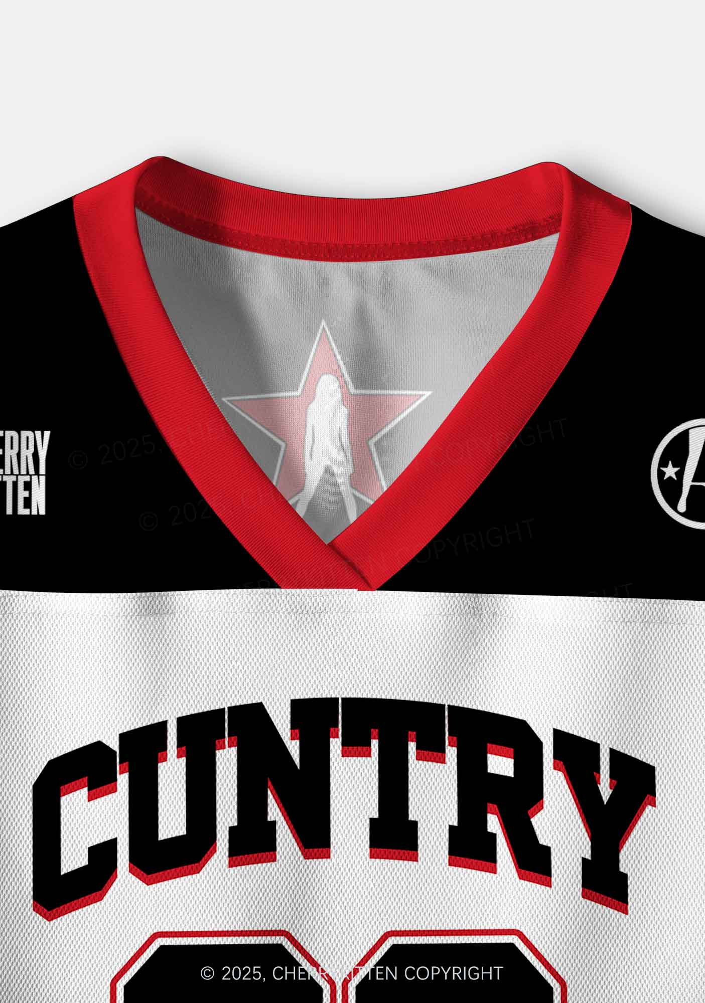 Custom Cuntry Y2K Crop Sport Jersey Shirts Cherrykitten - Image 4