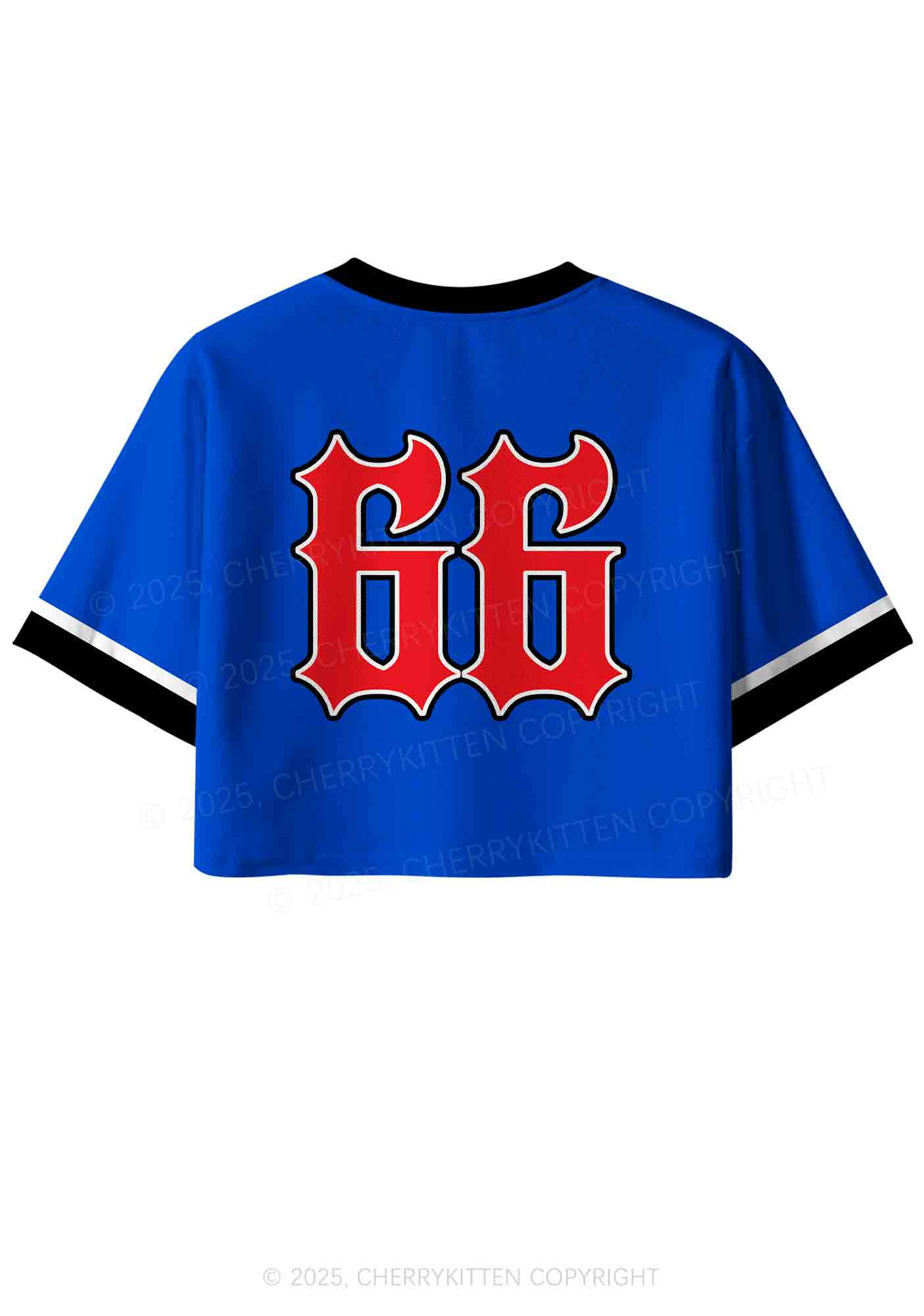 Custom Cunty Satan Y2K Crop Sport Jersey Shirts Cherrykitten - Image 3