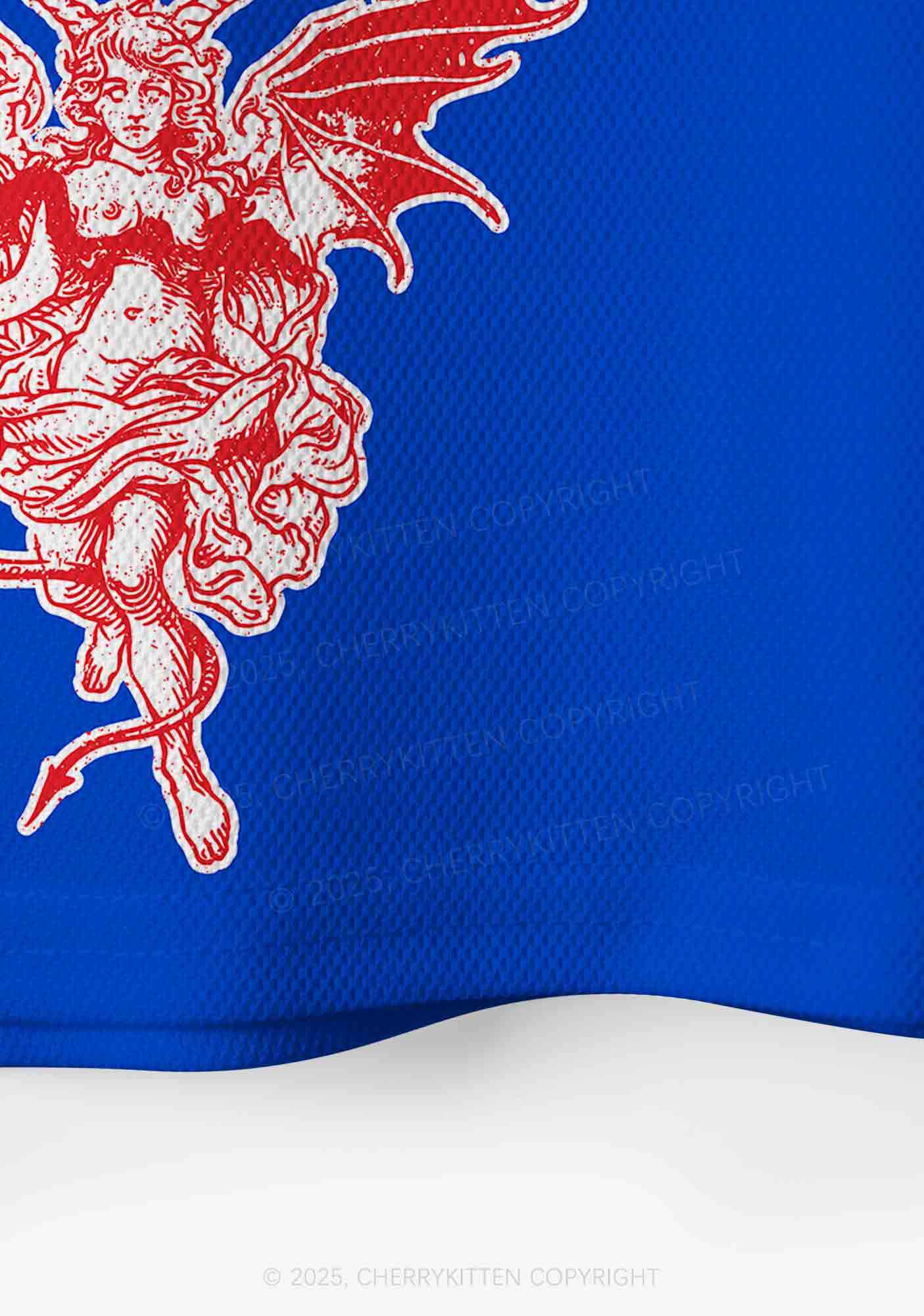 Custom Cunty Satan Y2K Crop Sport Jersey Shirts Cherrykitten - Image 5