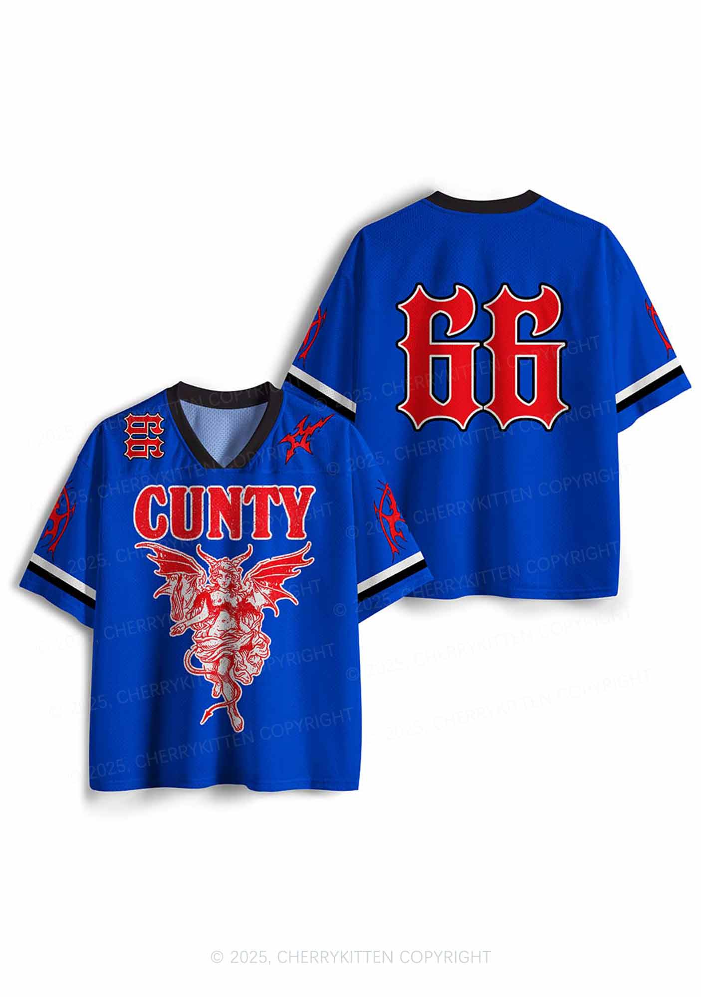 Custom Cunty Satan Y2K Sport Jersey Shirts Cherrykitten - Image 3