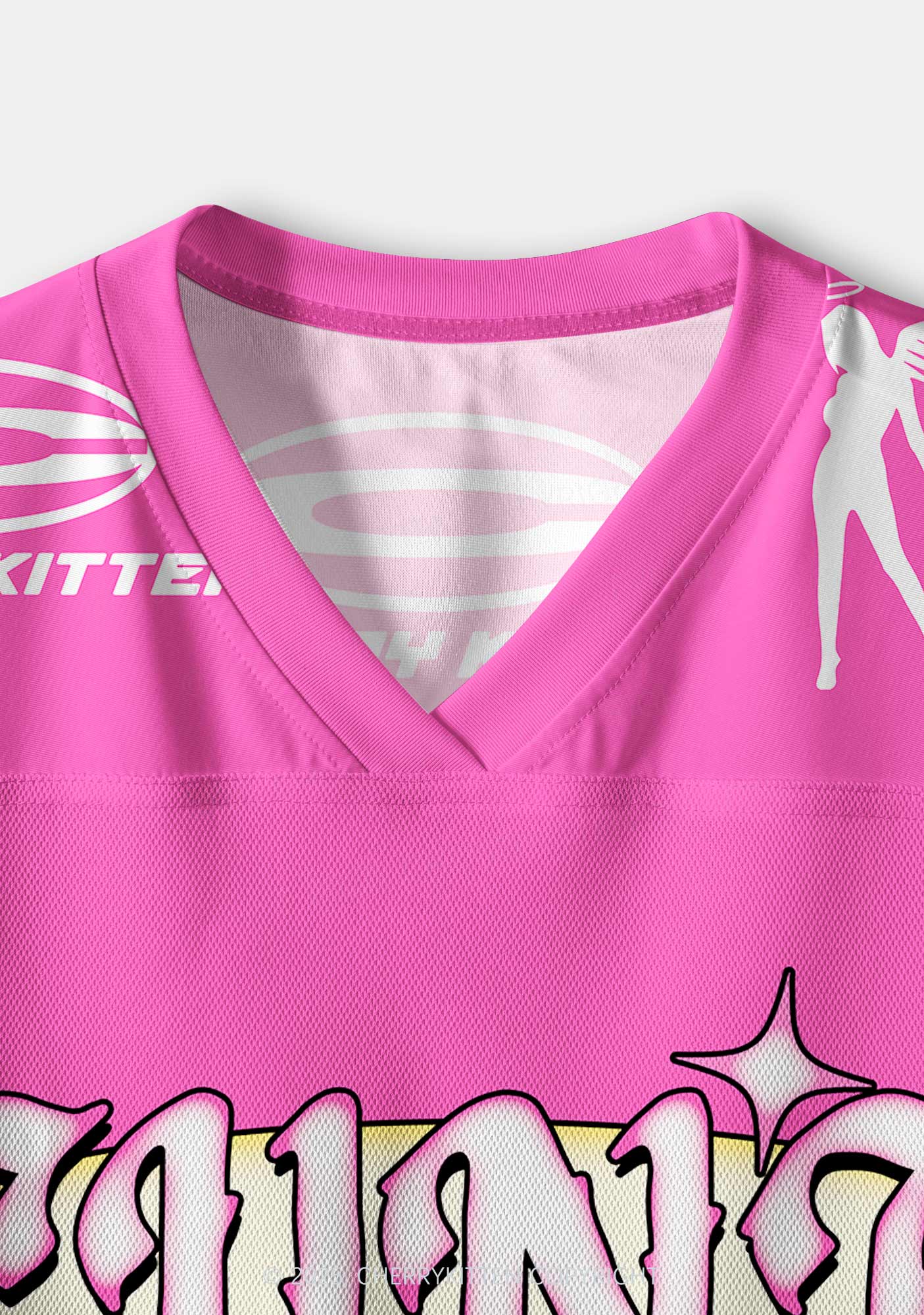 Custom Cxxt Angel Y2K Crop Sport Jersey Shirts Cherrykitten - Image 4