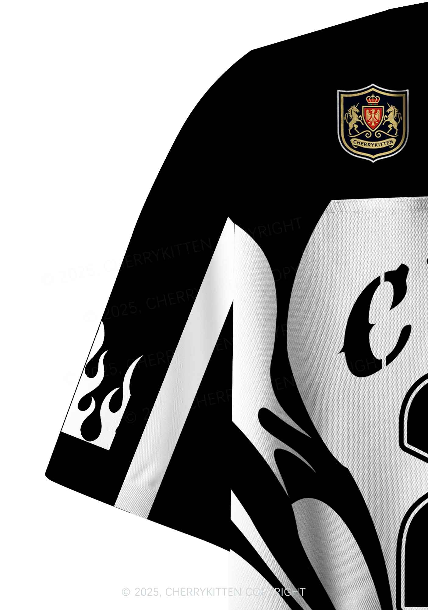 Custom Cxxt Flame Y2K Crop Sport Jersey Shirts Cherrykitten - Image 5