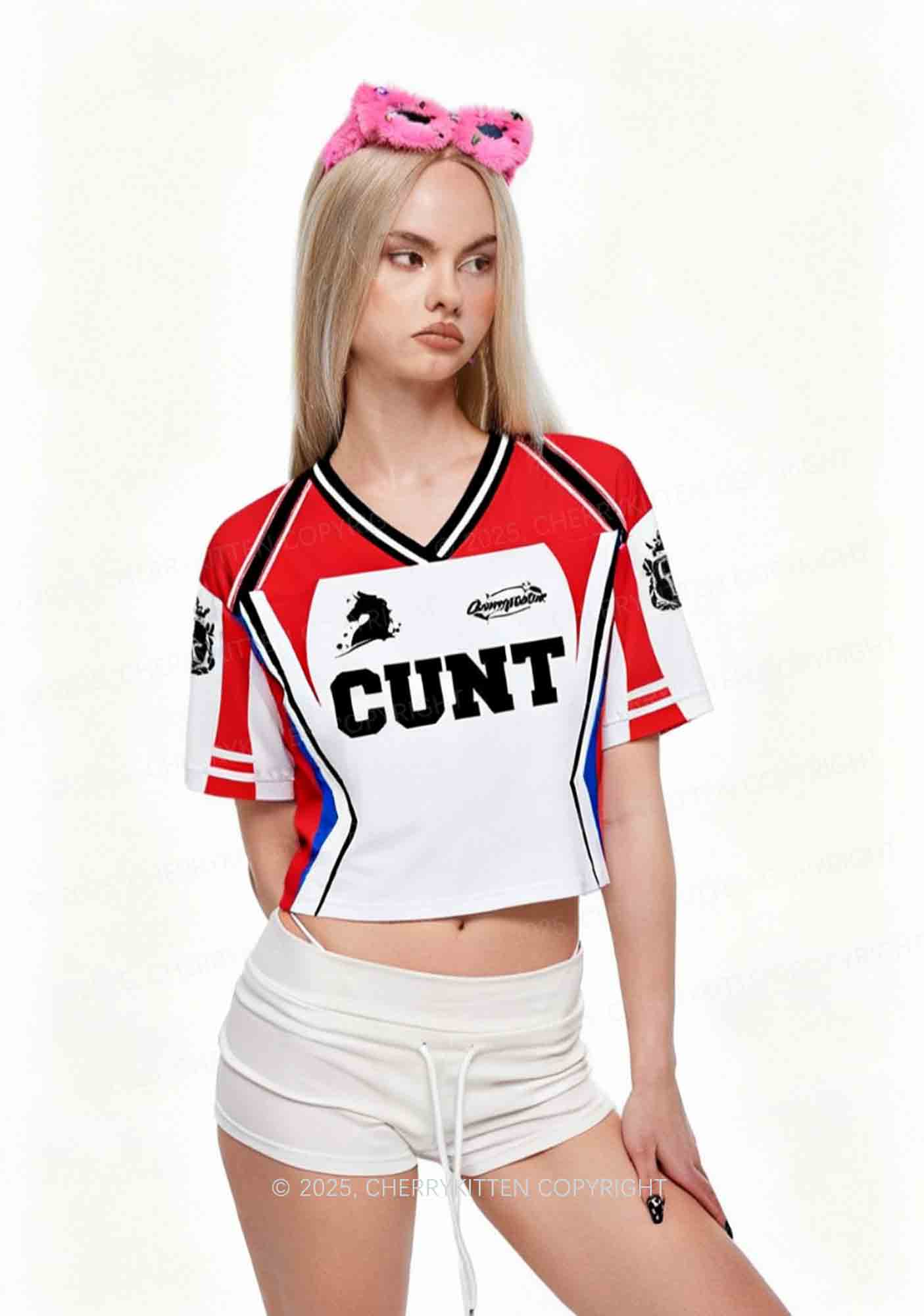 Custom Cxxt Pony Y2K Crop Sport Jersey Shirts Cherrykitten - Image 2