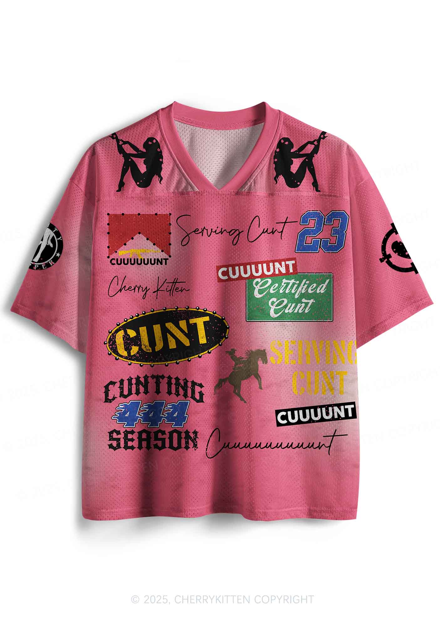 Custom Cxxt Slogan Y2K Sport Jersey Shirts Cherrykitten - Image 2