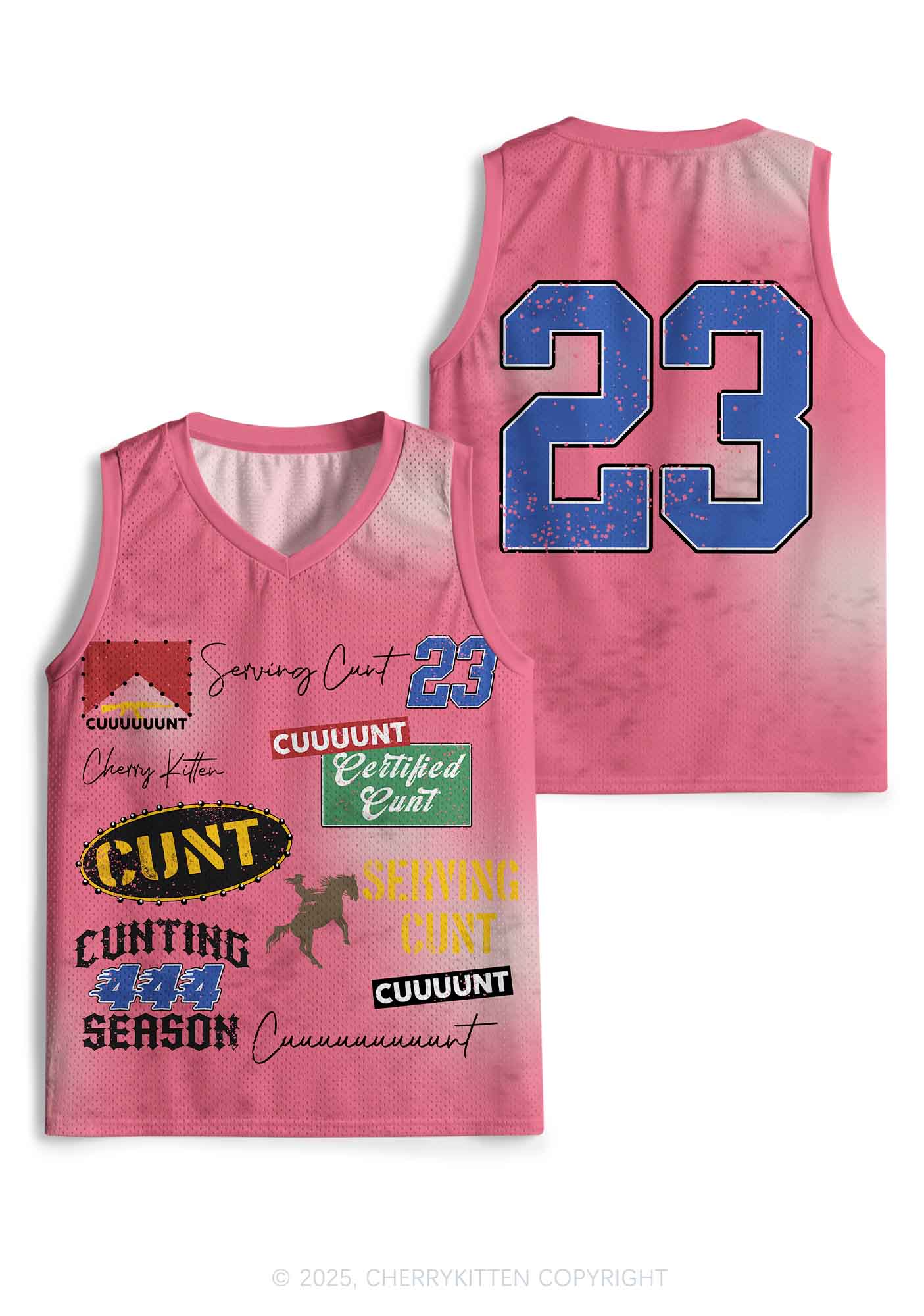 Custom Cxxt Slogan Y2K Sport Jersey Tank Cherrykitten - Image 3