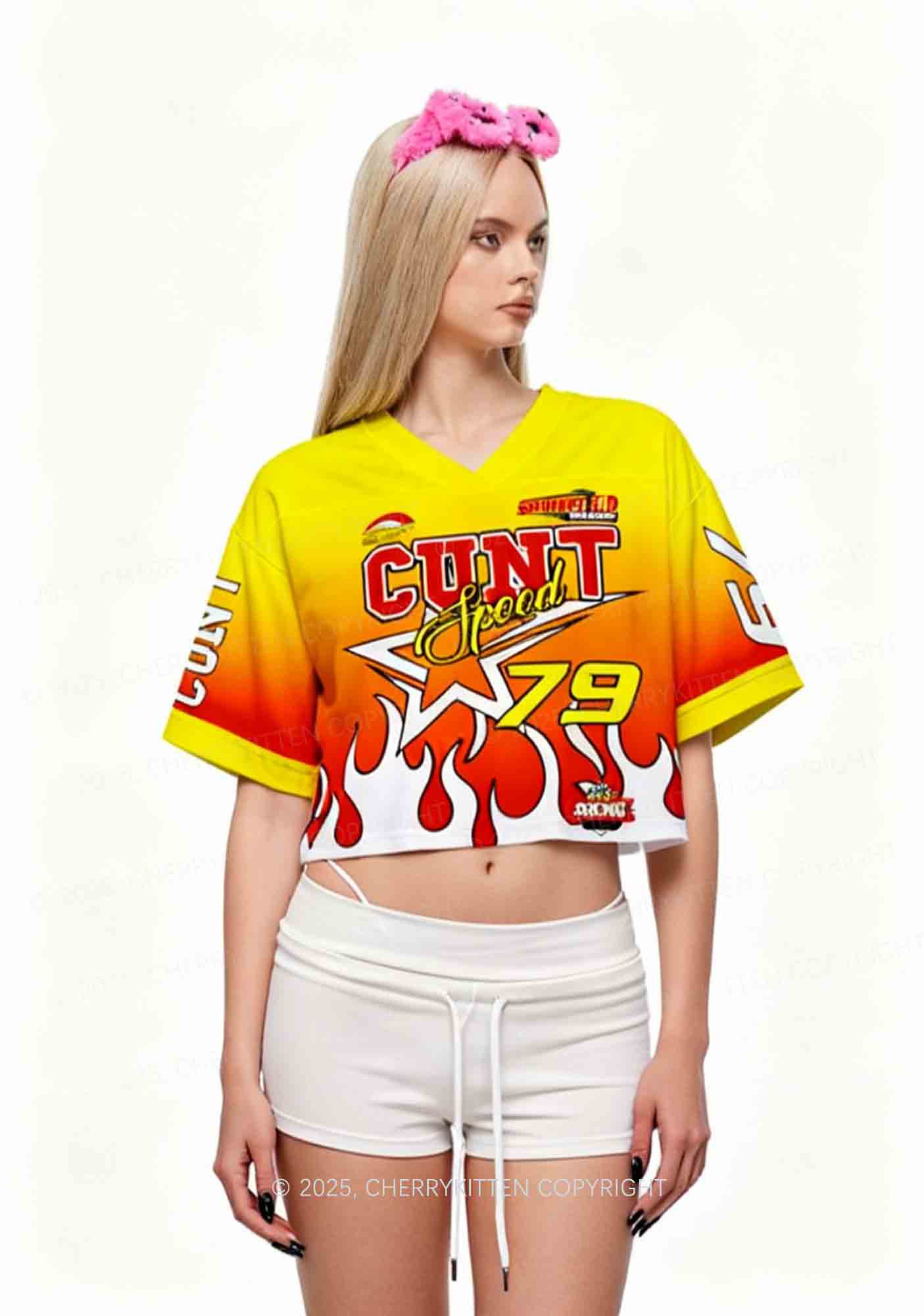 Custom Cxxt Speed Y2K Crop Sport Jersey Shirts Cherrykitten - Image 2