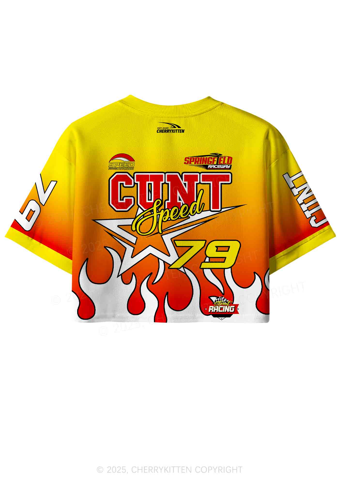 Custom Cxxt Speed Y2K Crop Sport Jersey Shirts Cherrykitten - Image 3