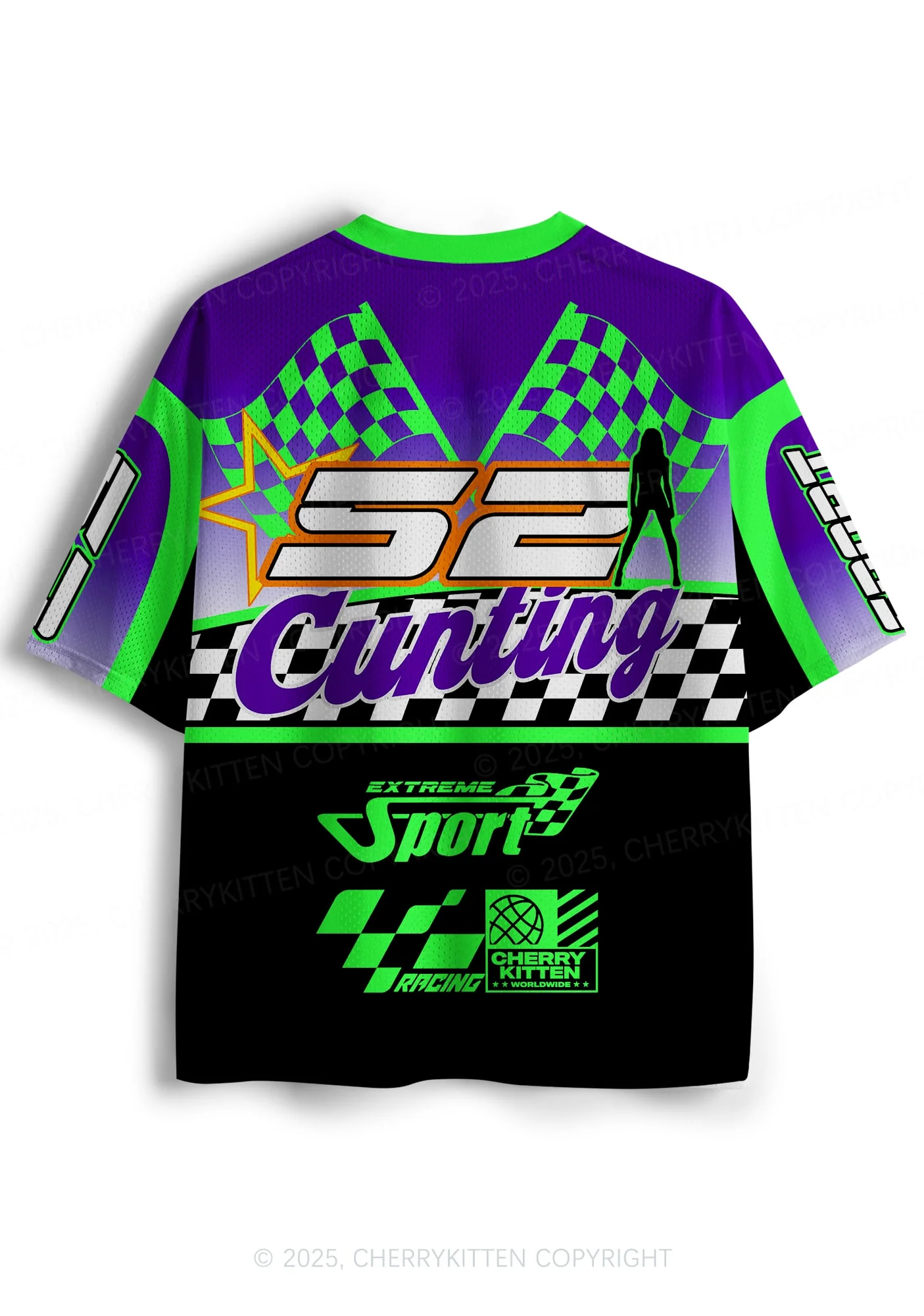 Custom Cxxting Racing Y2K Sport Jersey Shirts Cherrykitten - Image 2