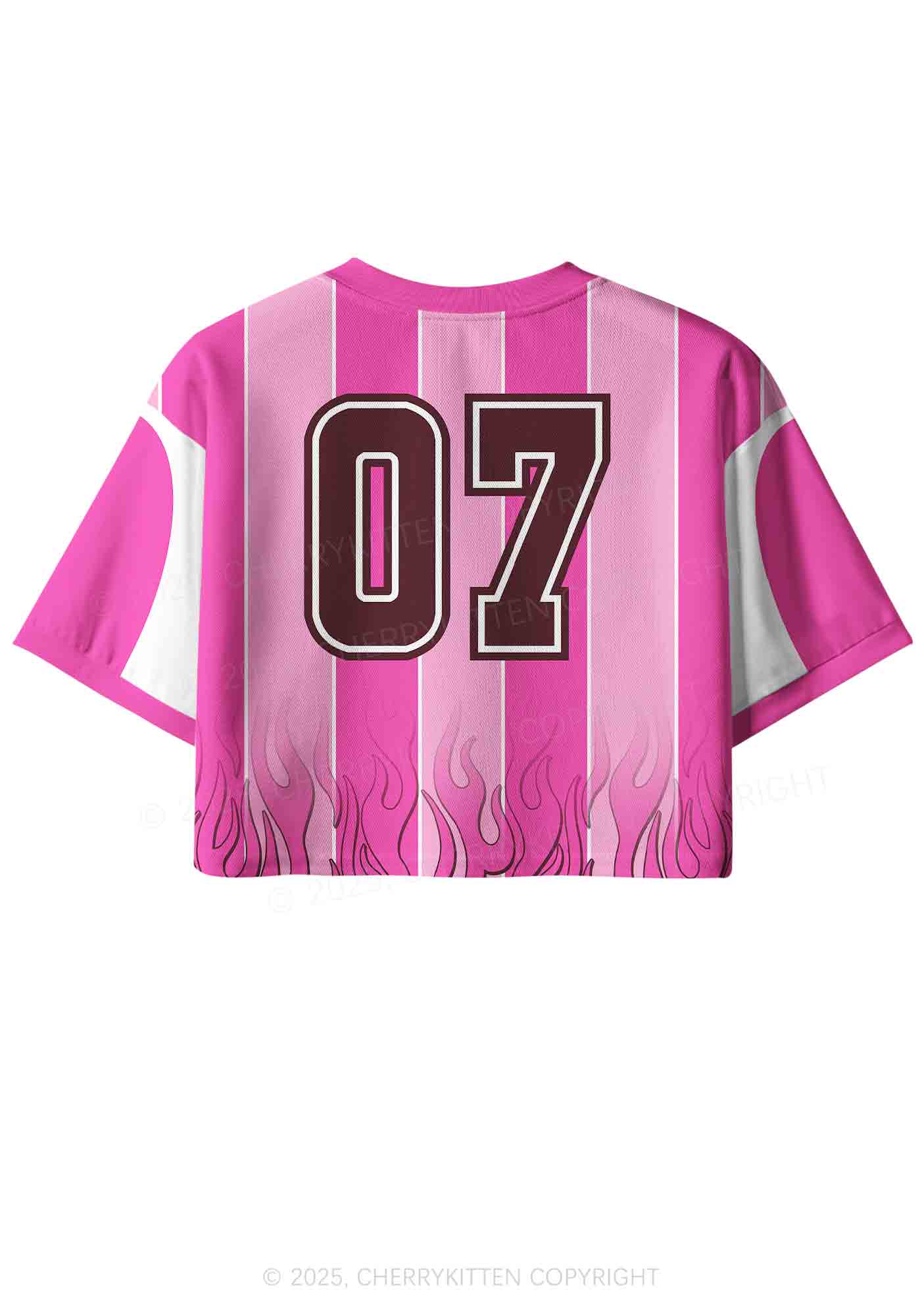 Custom Cxxting Season Y2K Crop Sport Jersey Shirts Cherrykitten - Image 3