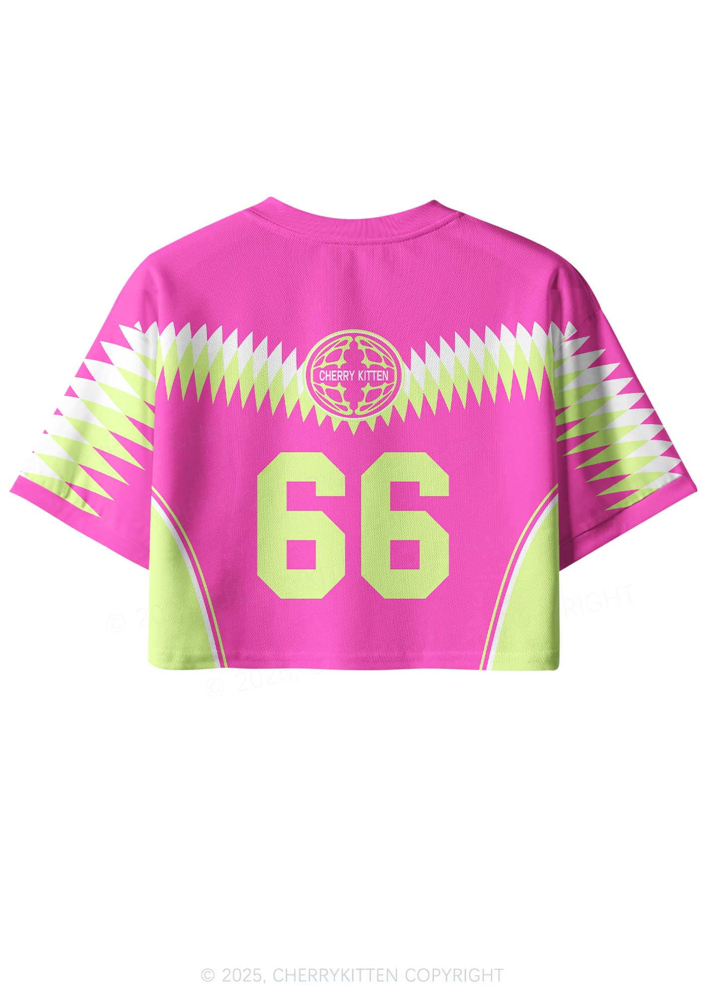 Custom Cyber Pink Ketamxxe Cross Y2K Crop Sport Jersey Shirts Cherrykitten - Image 2