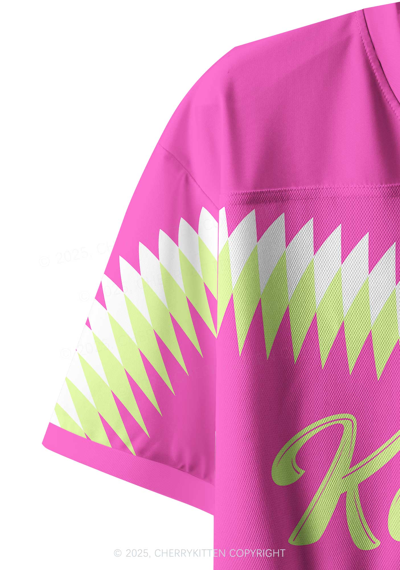 Custom Cyber Pink Ketamxxe Cross Y2K Crop Sport Jersey Shirts Cherrykitten - Image 4