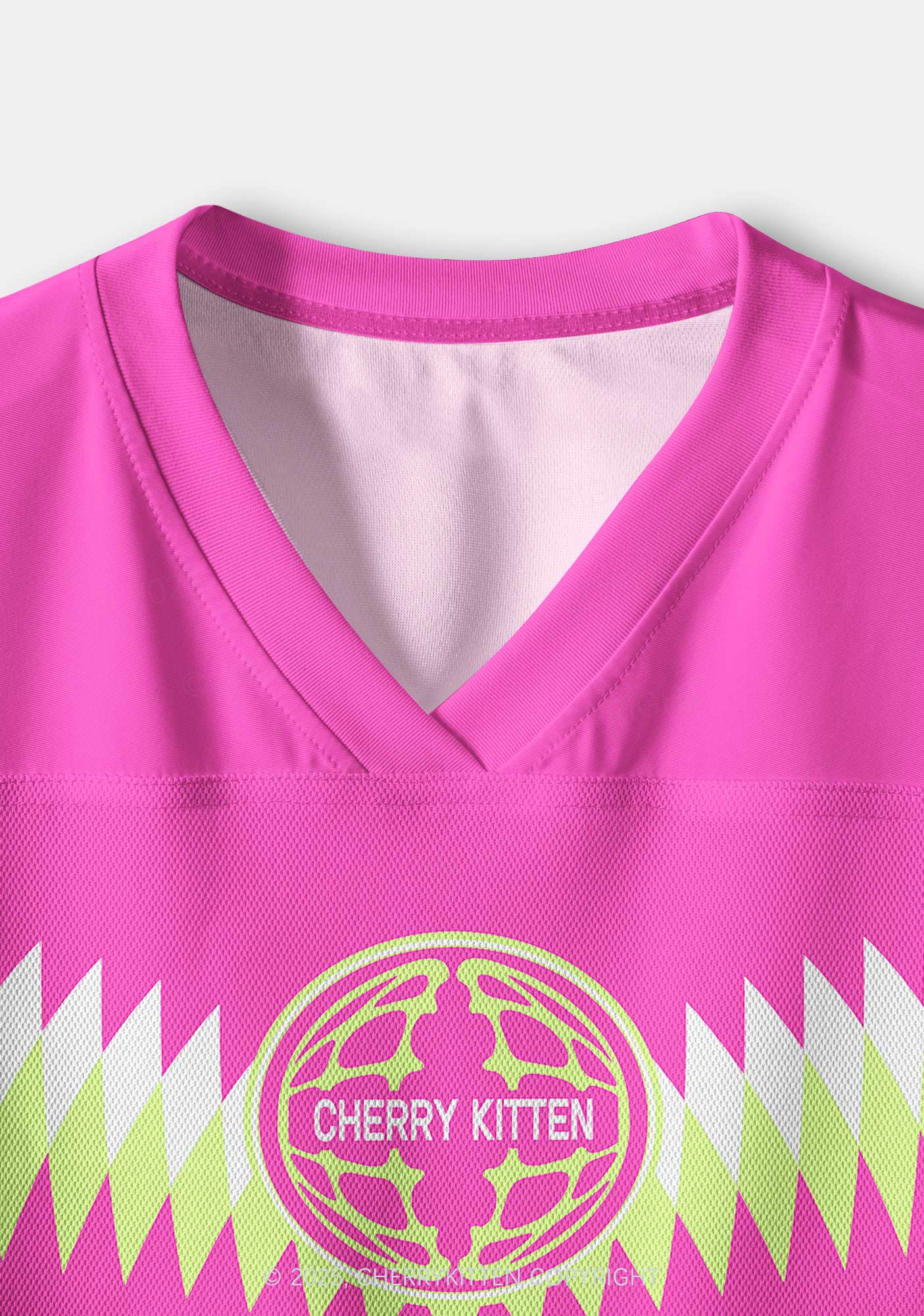 Custom Cyber Pink Ketamxxe Cross Y2K Crop Sport Jersey Shirts Cherrykitten - Image 6