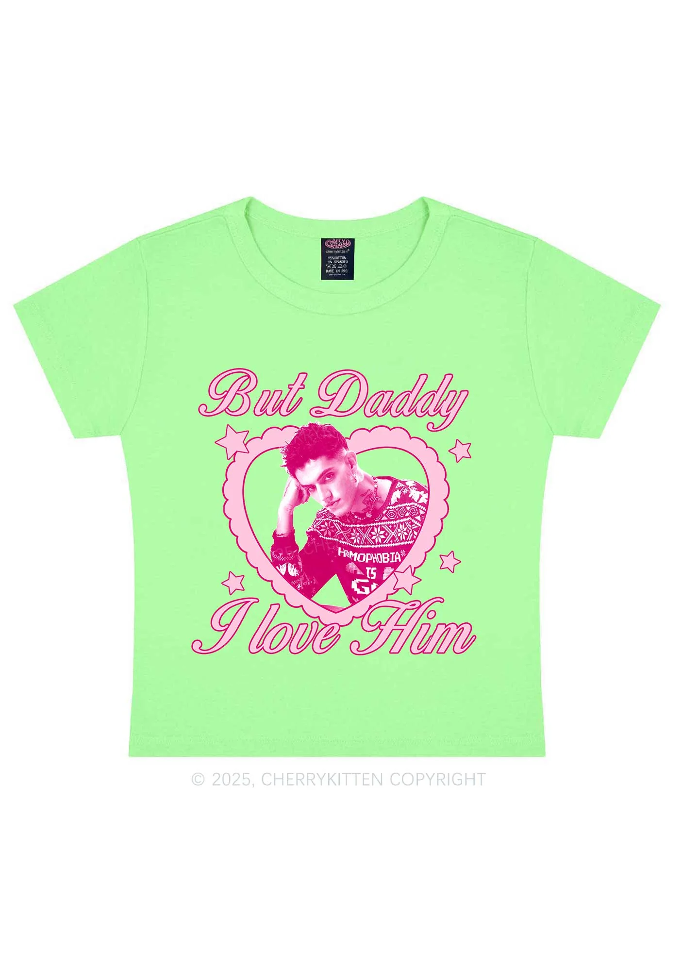 Custom Daddy I love Him Y2K Baby Tee Cherrykitten - Image 10