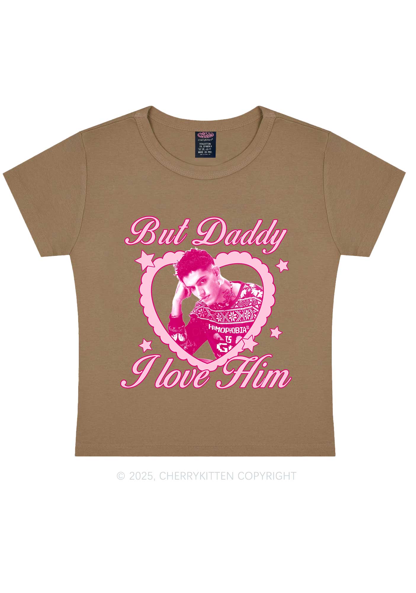 Custom Daddy I love Him Y2K Baby Tee Cherrykitten - Image 13