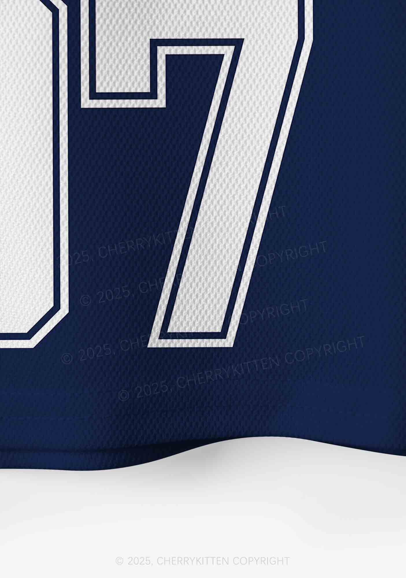 Custom Dark Blue Alpha Male Y2K Crop Sport Jersey Shirts Cherrykitten - Image 5
