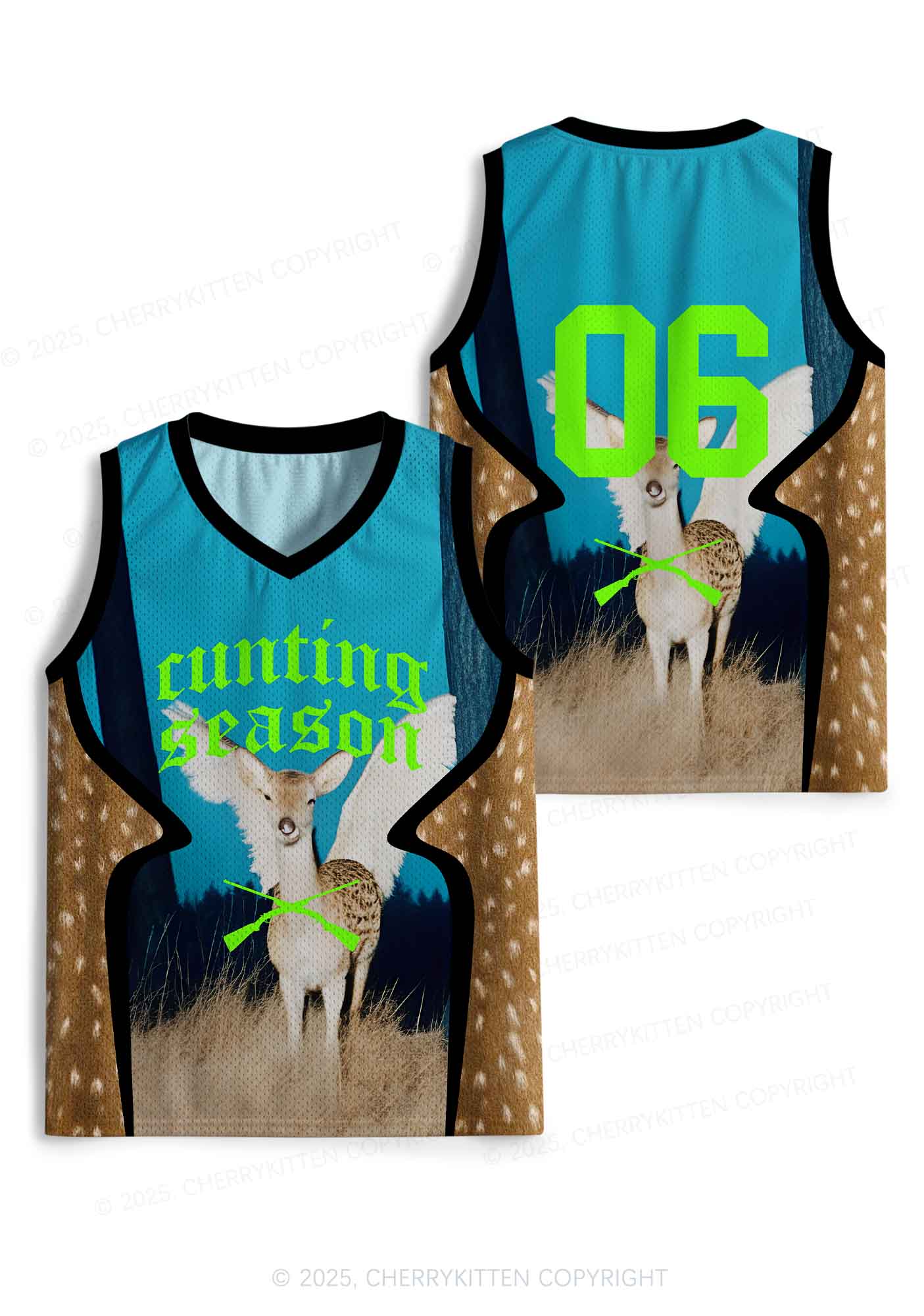 Custom Deer Cxxting Season Y2K Sport Jersey Tank Cherrykitten - Image 3