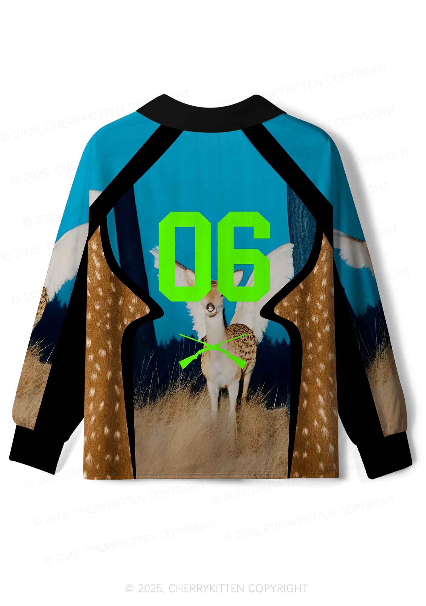 Custom Deer Cxxting Season Y2K Sport Long Sleeve Jersey Shirts Cherrykitten - Image 2