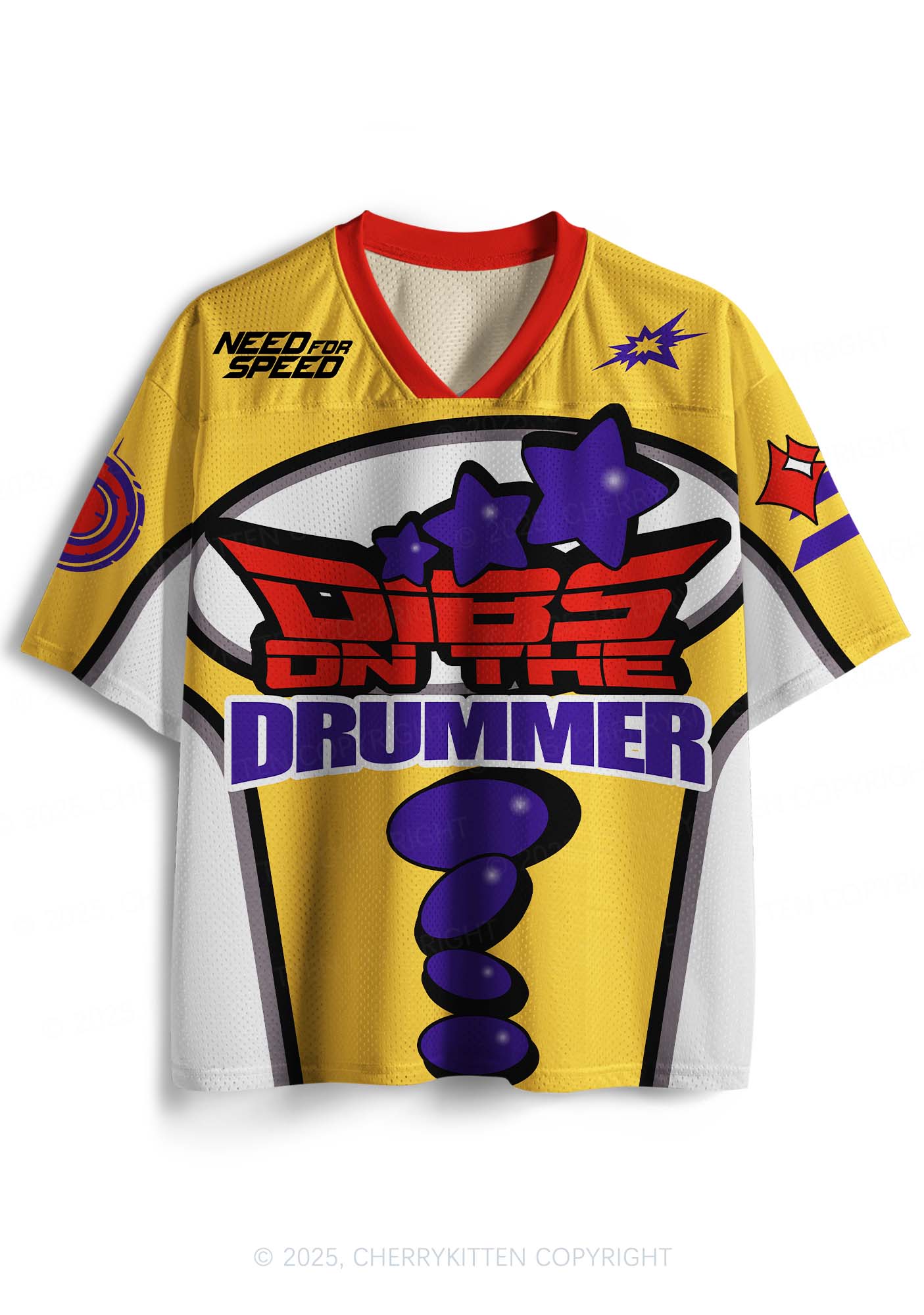 Custom Dibs On The Drummer Y2K Sport Jersey Shirts Cherrykitten - Image 2