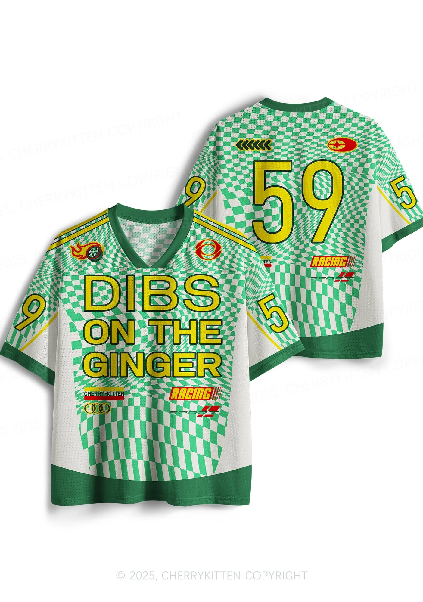Custom Dibs On The Ginger St Patricks Y2K Sport Jersey Shirts Cherrykitten - Image 3