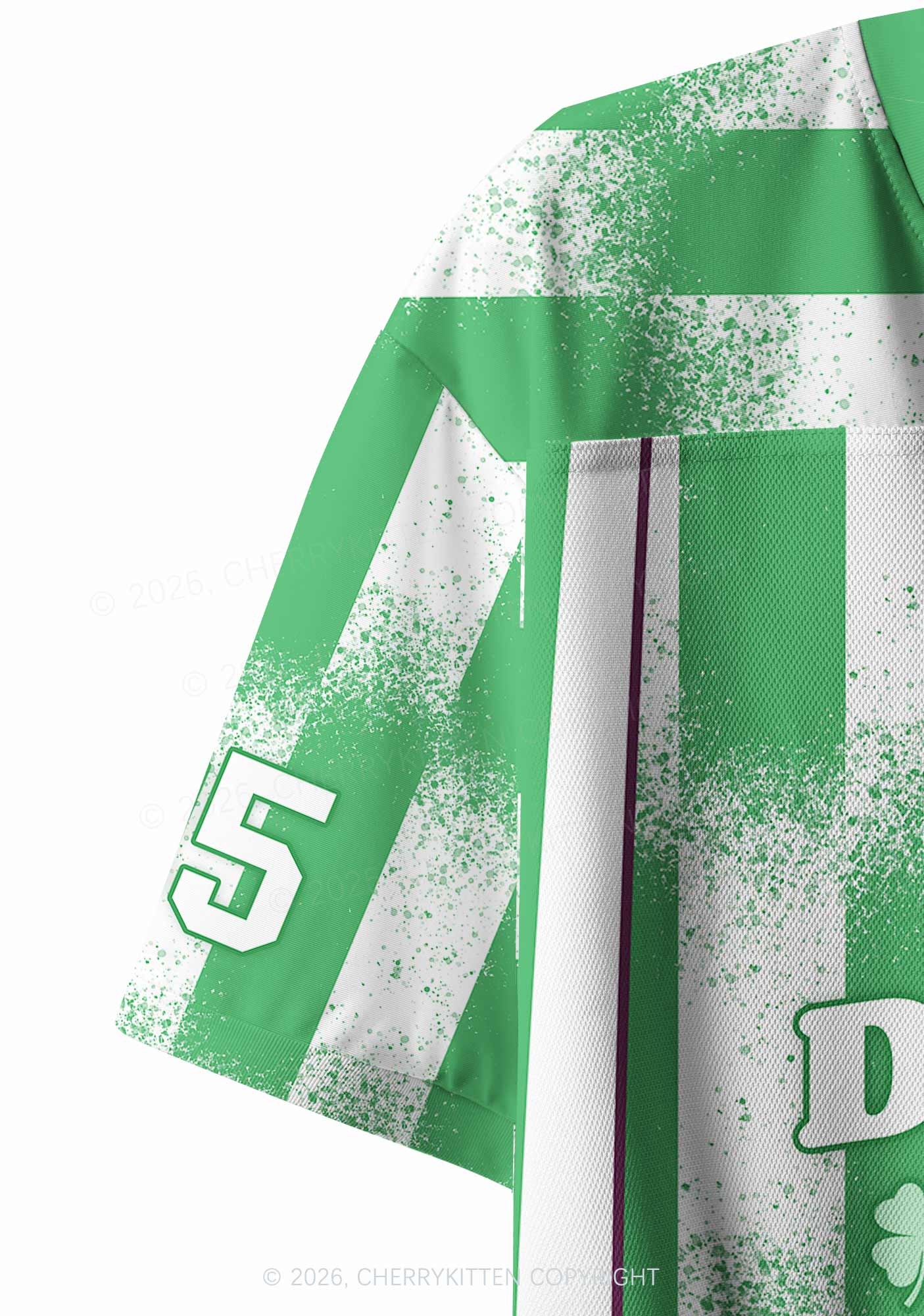 Custom Dibs On The Redhead St Patricks Y2K Crop Sport Jersey Shirts Cherrykitten - Image 7