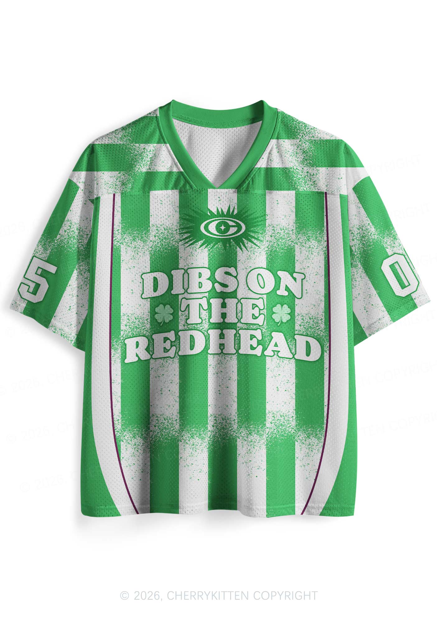 Custom Dibs On The Redhead St Patricks Y2K Sport Jersey Shirts Cherrykitten - Image 3