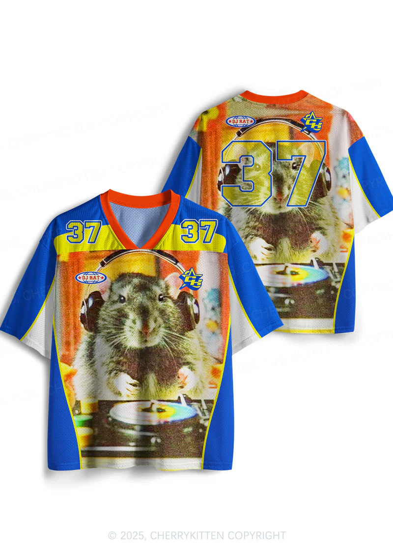 Custom DJ Rat Duck Y2K Sport Jersey Shirts Cherrykitten - Image 4