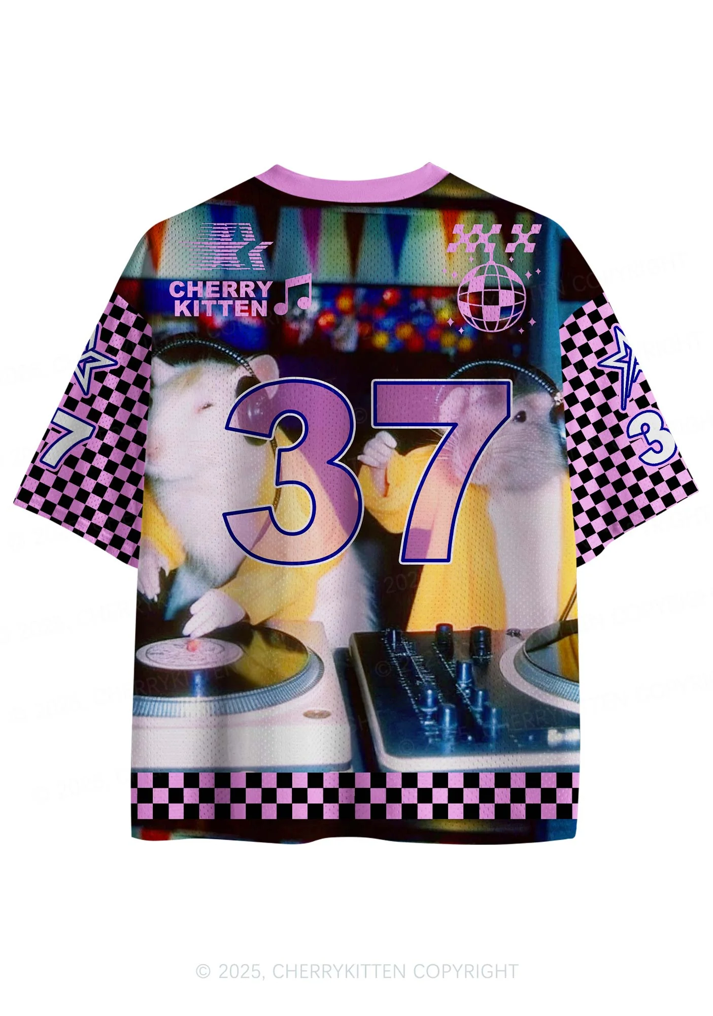 Custom DJ Rats Y2K Sport Jersey Shirts Cherrykitten - Image 2