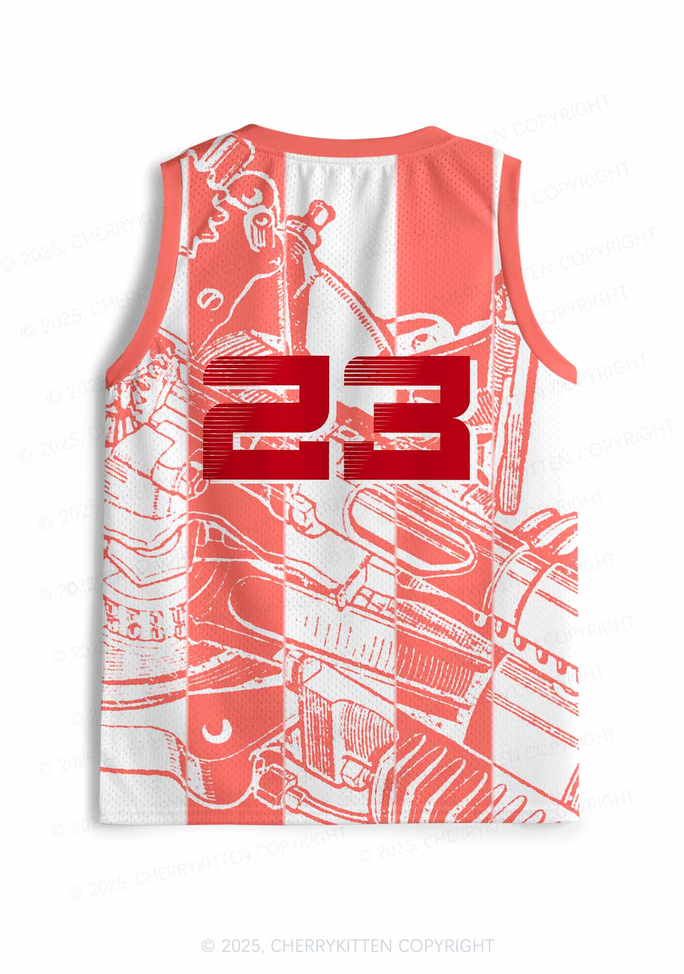 Custom Dont Play Techno Y2K Sport Jersey Tank Cherrykitten - Image 2