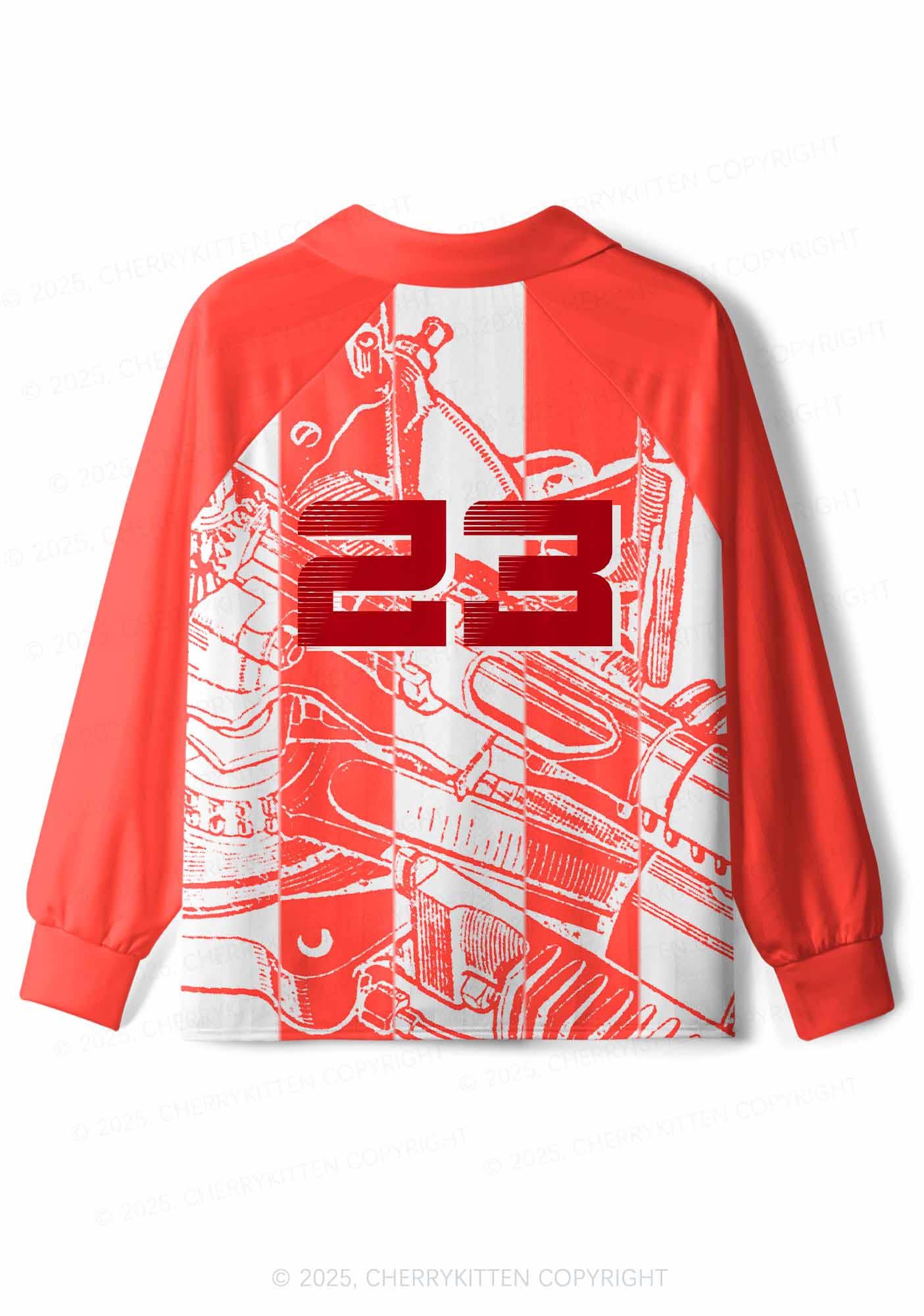 Custom Dont Play Techno Y2K Sport Long Sleeve Jersey Shirts Cherrykitten - Image 2