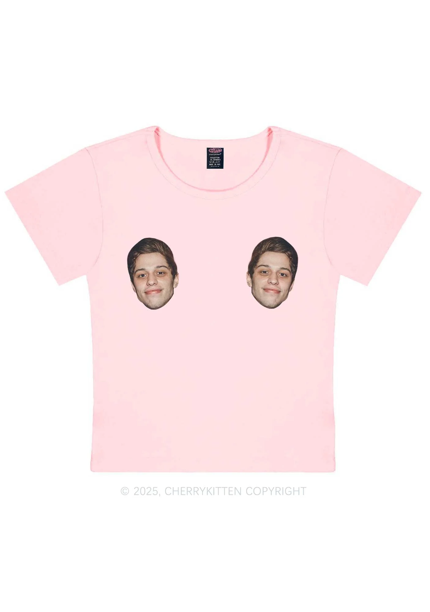 Custom Double Face Y2K Baby Tee Cherrykitten - Image 11
