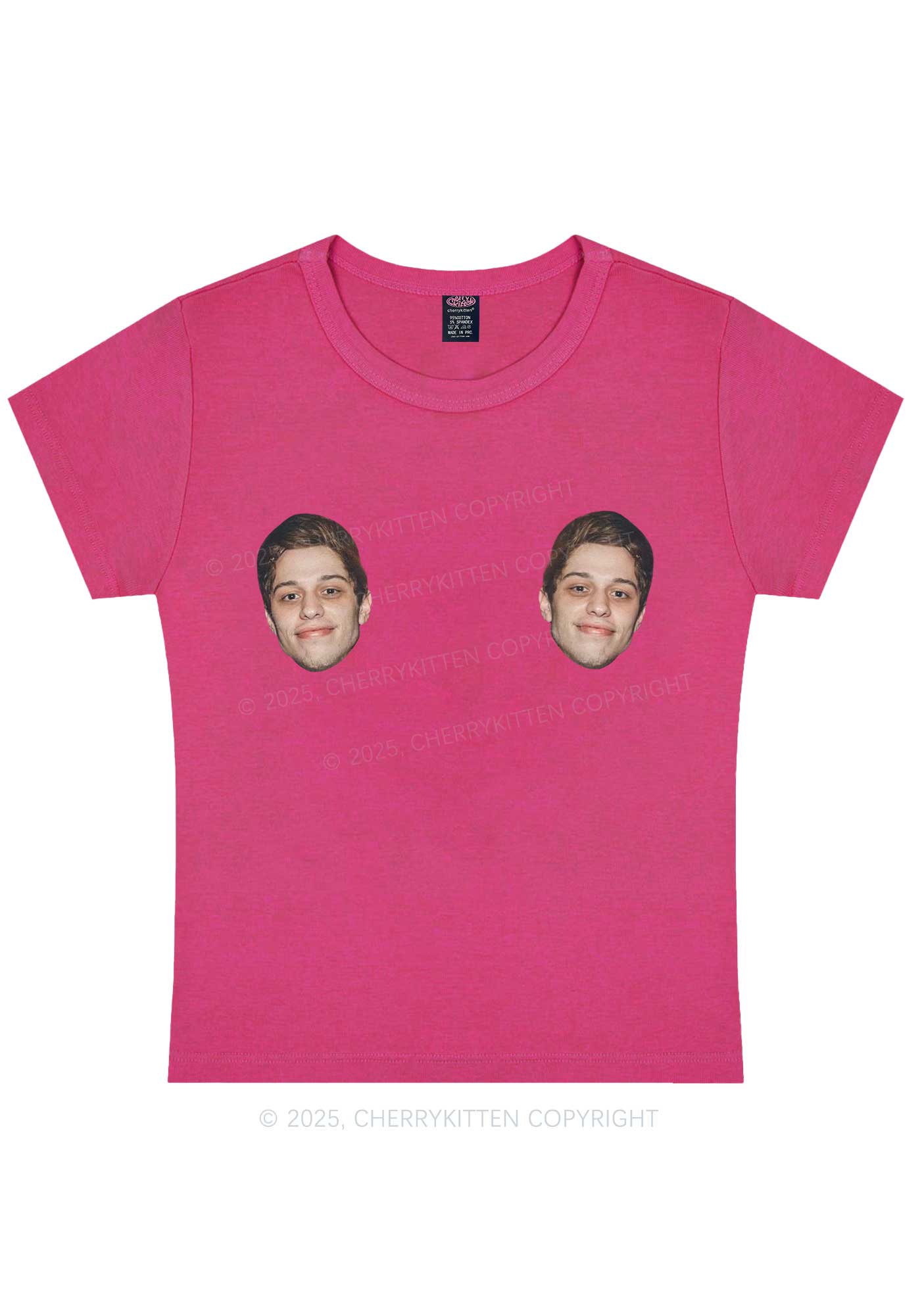 Custom Double Face Y2K Baby Tee Cherrykitten - Image 5