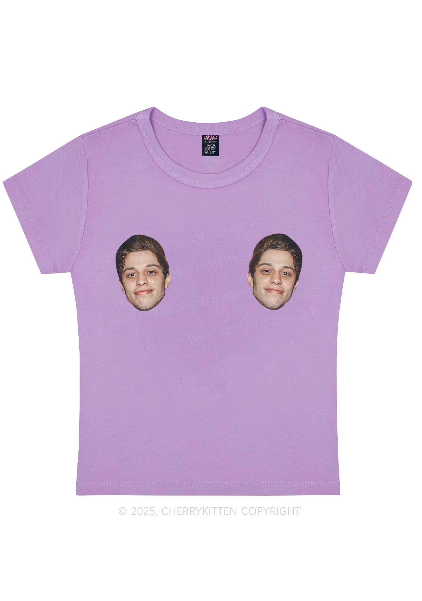 Custom Double Face Y2K Baby Tee Cherrykitten - Image 6