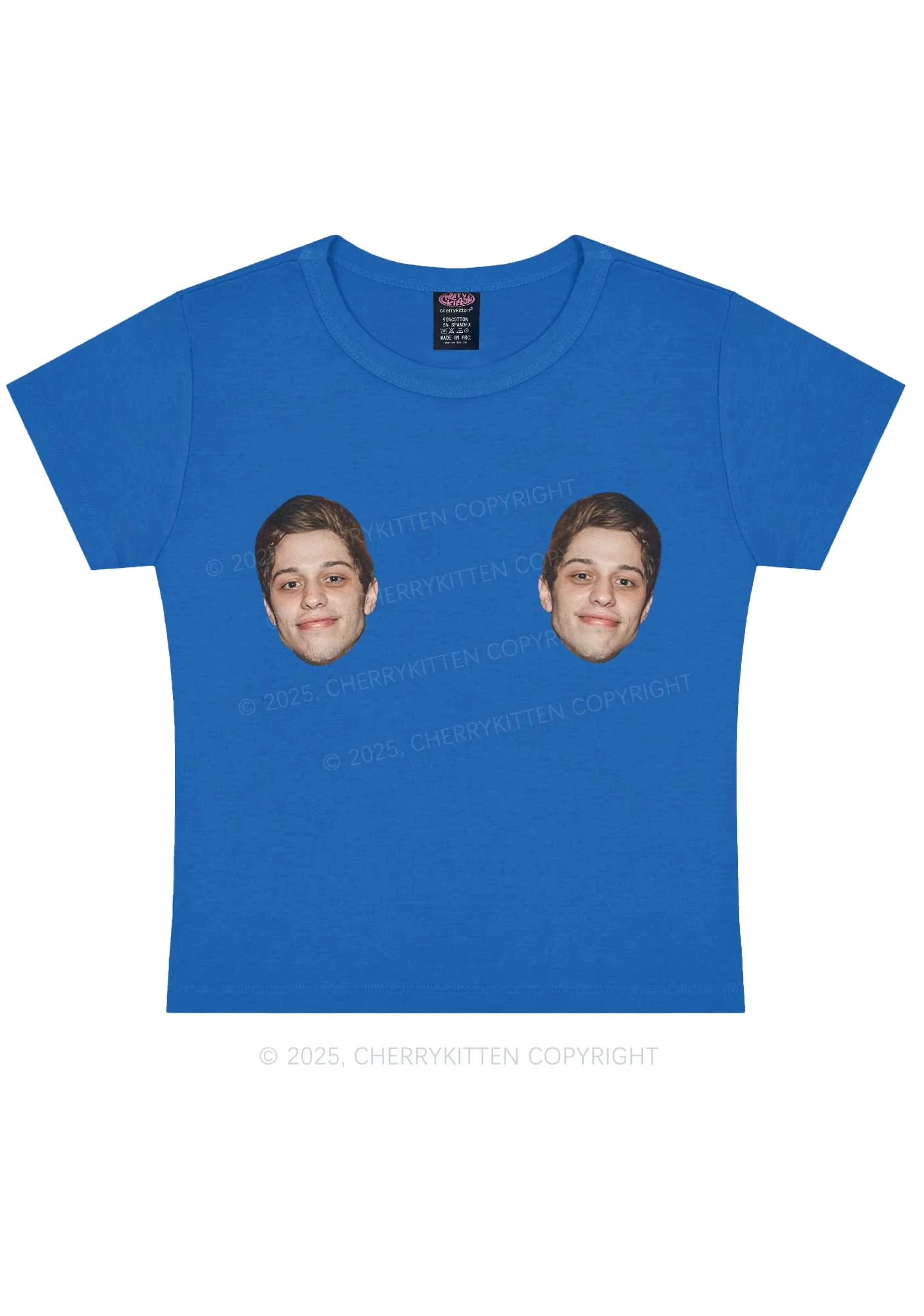 Custom Double Face Y2K Baby Tee Cherrykitten - Image 9