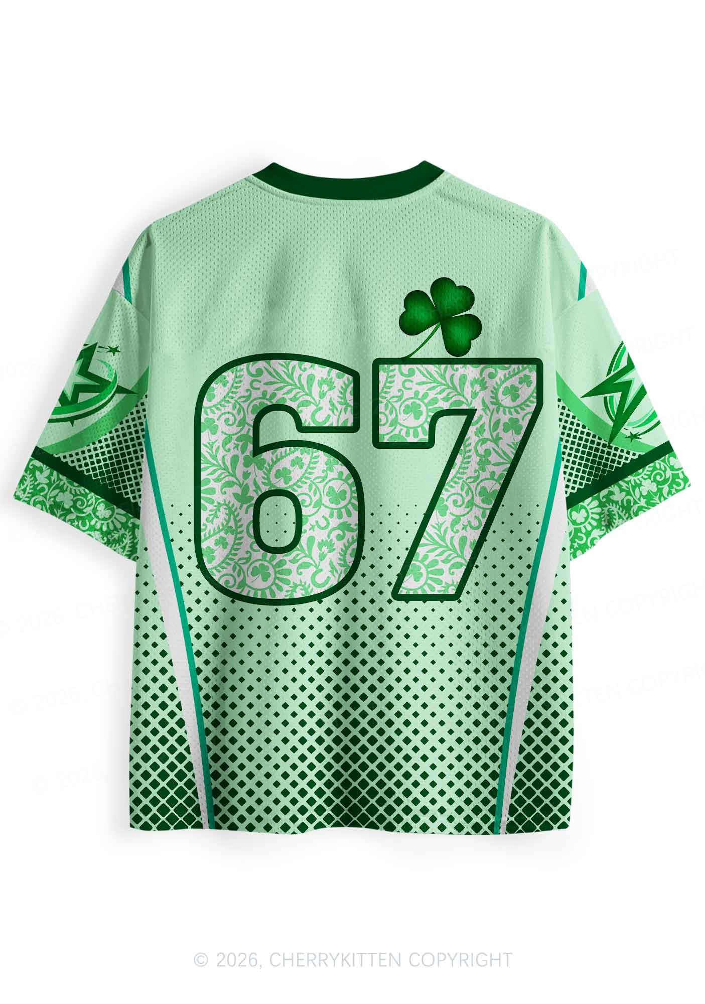 Custom Drink Up Bxxches St Patricks Y2K Sport Jersey Shirts Cherrykitten - Image 4