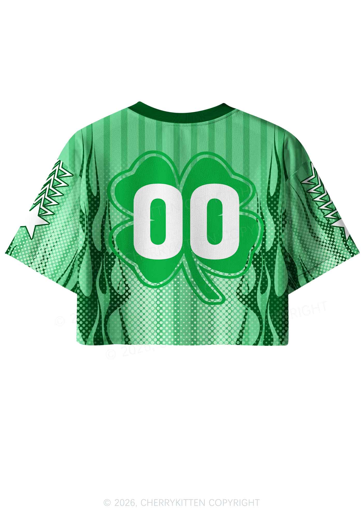 Custom Drinks Well With Others St Patricks Y2K Crop Sport Jersey Shirts Cherrykitten - Image 4