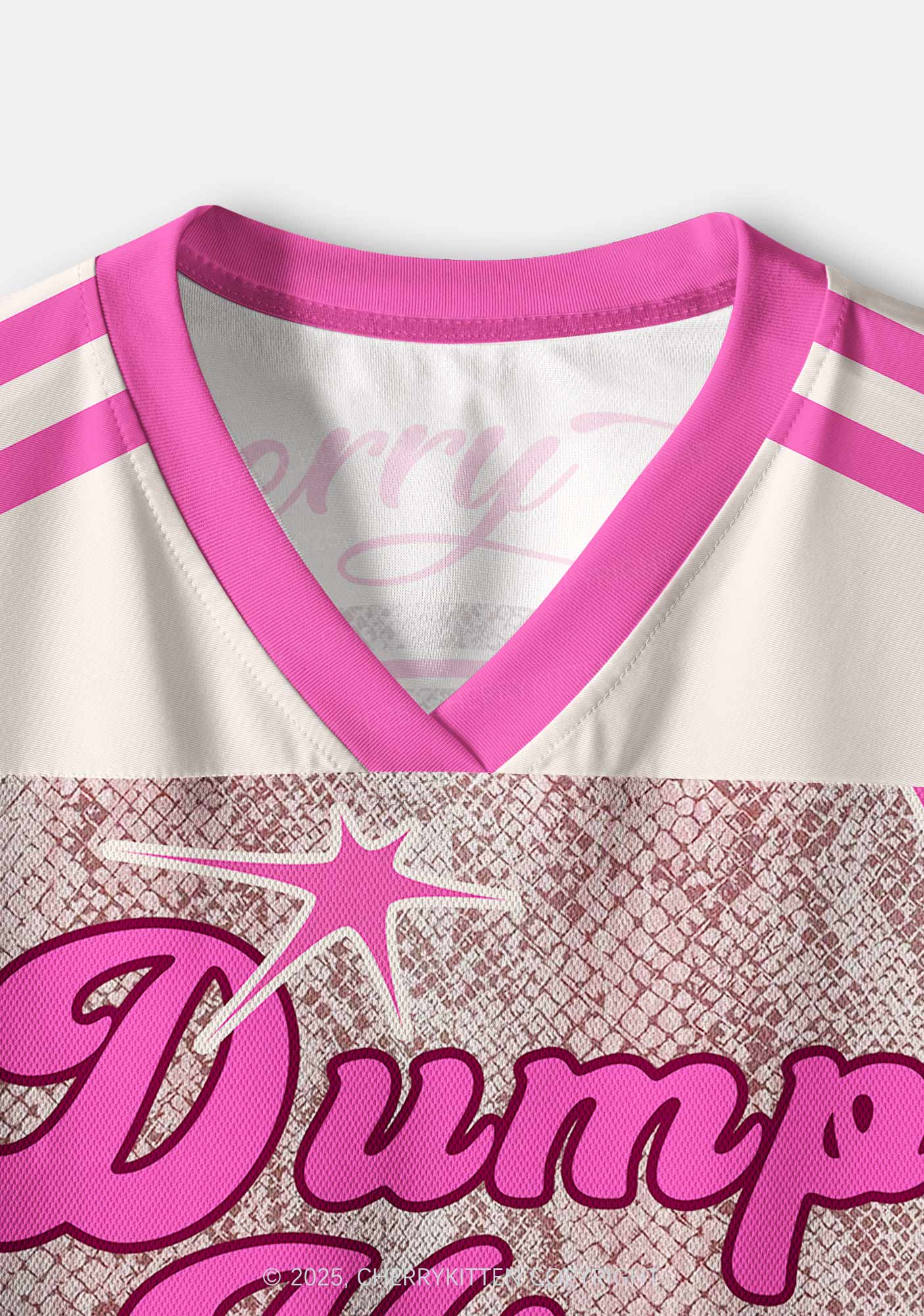 Custom Dump Him Y2K Crop Sport Jersey Shirts Cherrykitten - Image 3