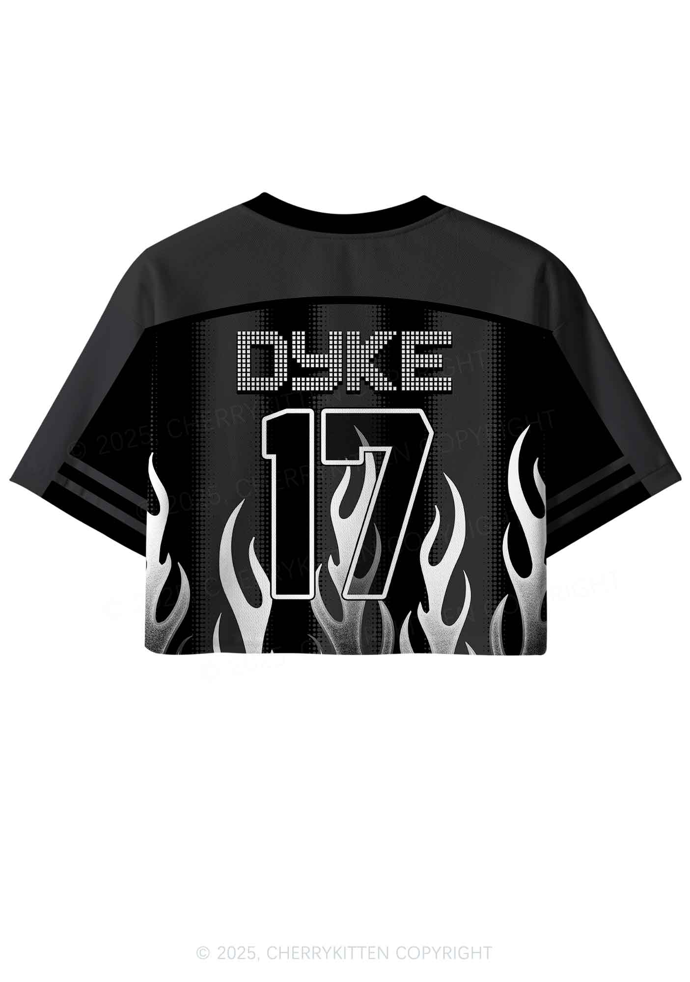 Custom Dyke Pride Y2K Crop Sport Jersey Shirts Cherrykitten - Image 4