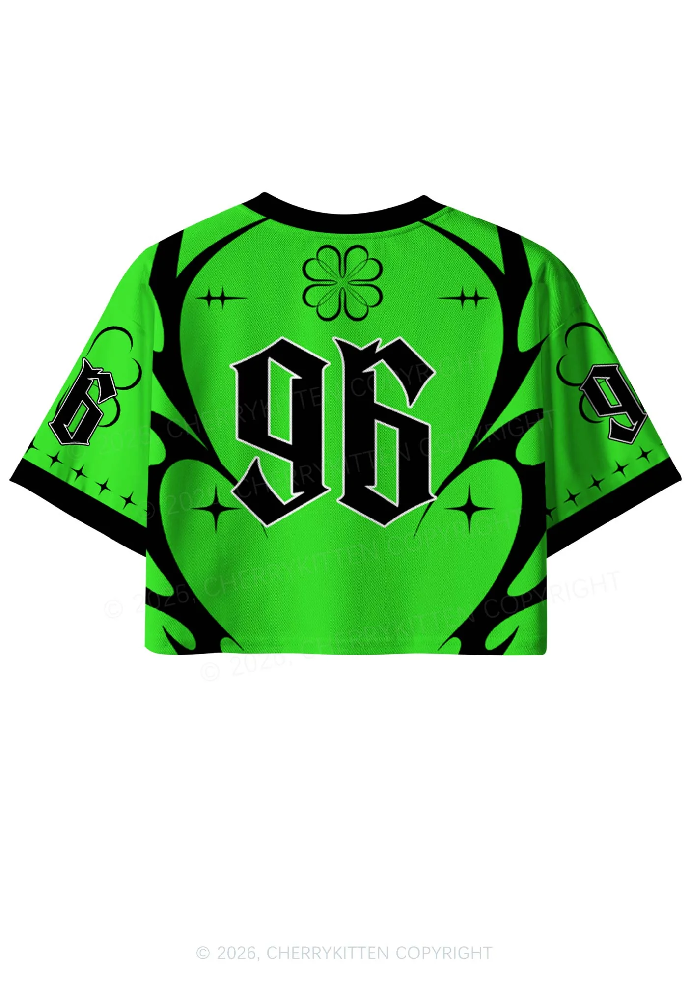 Custom Eat Me Out Im Irish St Patricks Y2K Crop Sport Jersey Shirts Cherrykitten - Image 4