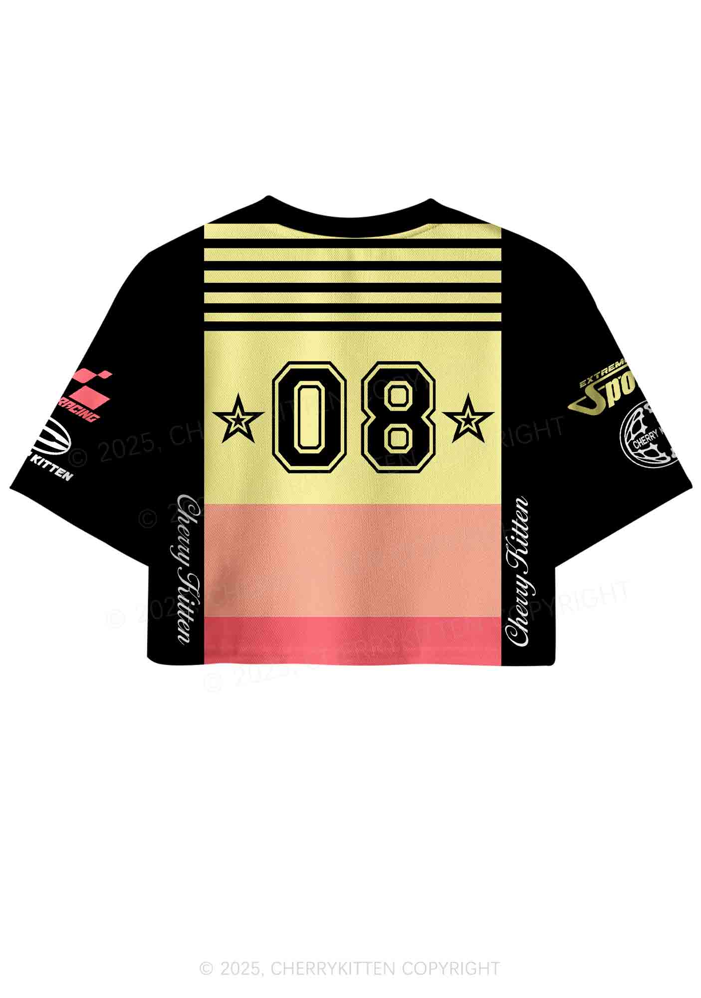 Custom Eat Your Girl Out Pride Y2K Crop Sport Jersey Shirts Cherrykitten - Image 3