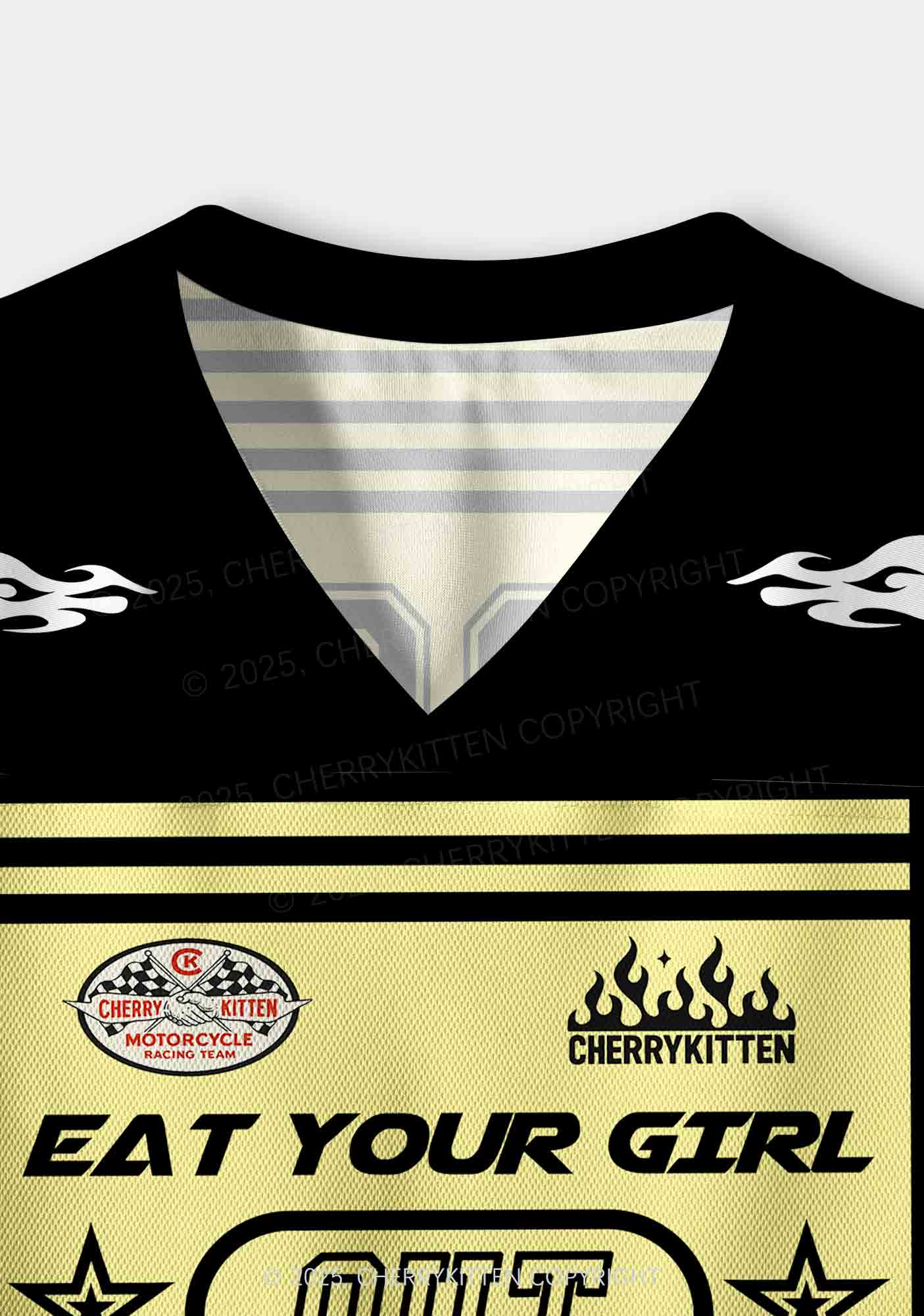 Custom Eat Your Girl Out Pride Y2K Crop Sport Jersey Shirts Cherrykitten - Image 4