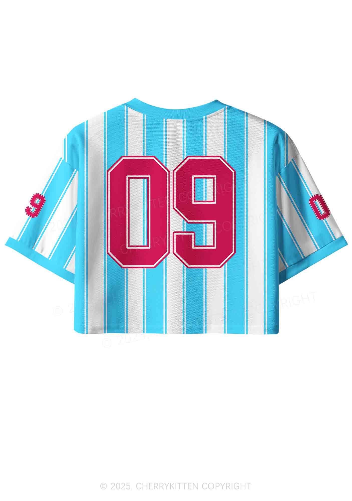Custom Even Baddies Get Saddies Y2K Crop Sport Jersey Shirts Cherrykitten - Image 3