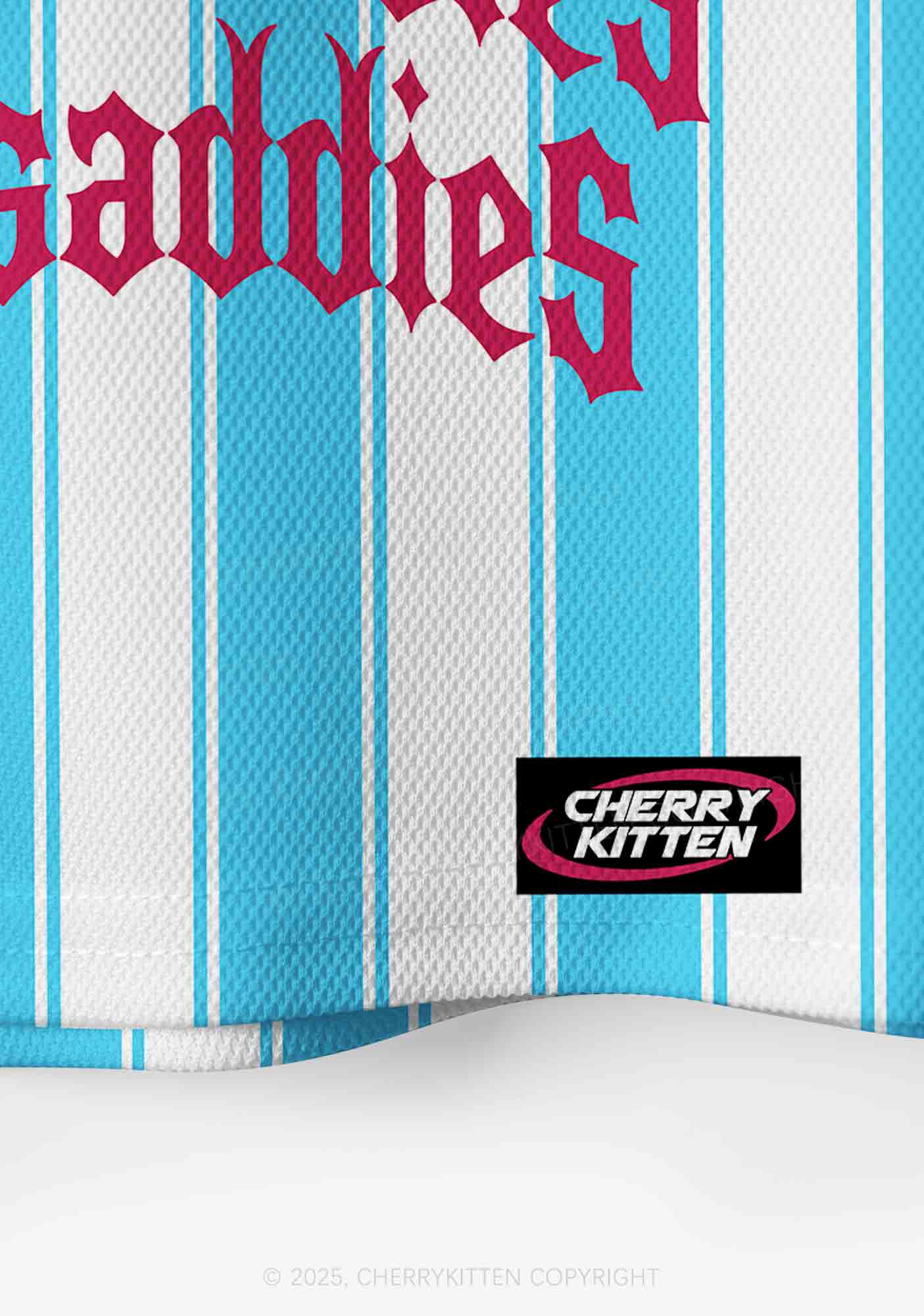 Custom Even Baddies Get Saddies Y2K Crop Sport Jersey Shirts Cherrykitten - Image 5