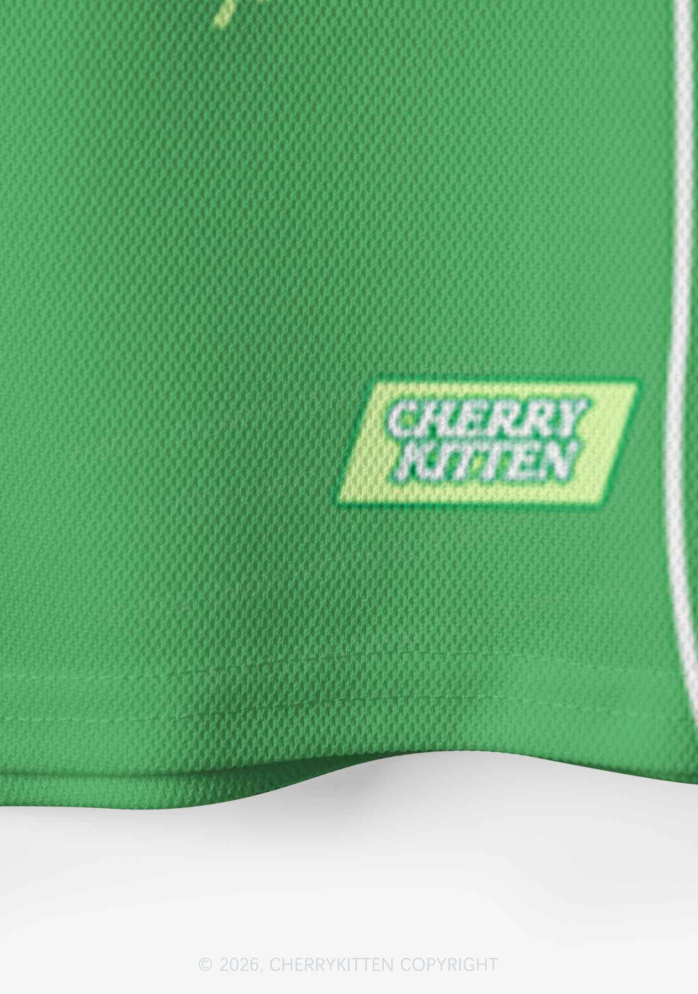Custom Everyone Loves Irish Girl St Patricks Y2K Crop Sport Jersey Shirts Cherrykitten - Image 6