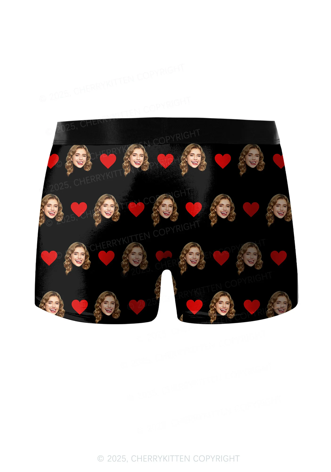 Custom Face I Sucked It Valentine's Day Y2K Print Couples Boxer Thong Set Cherrykitten - Image 5