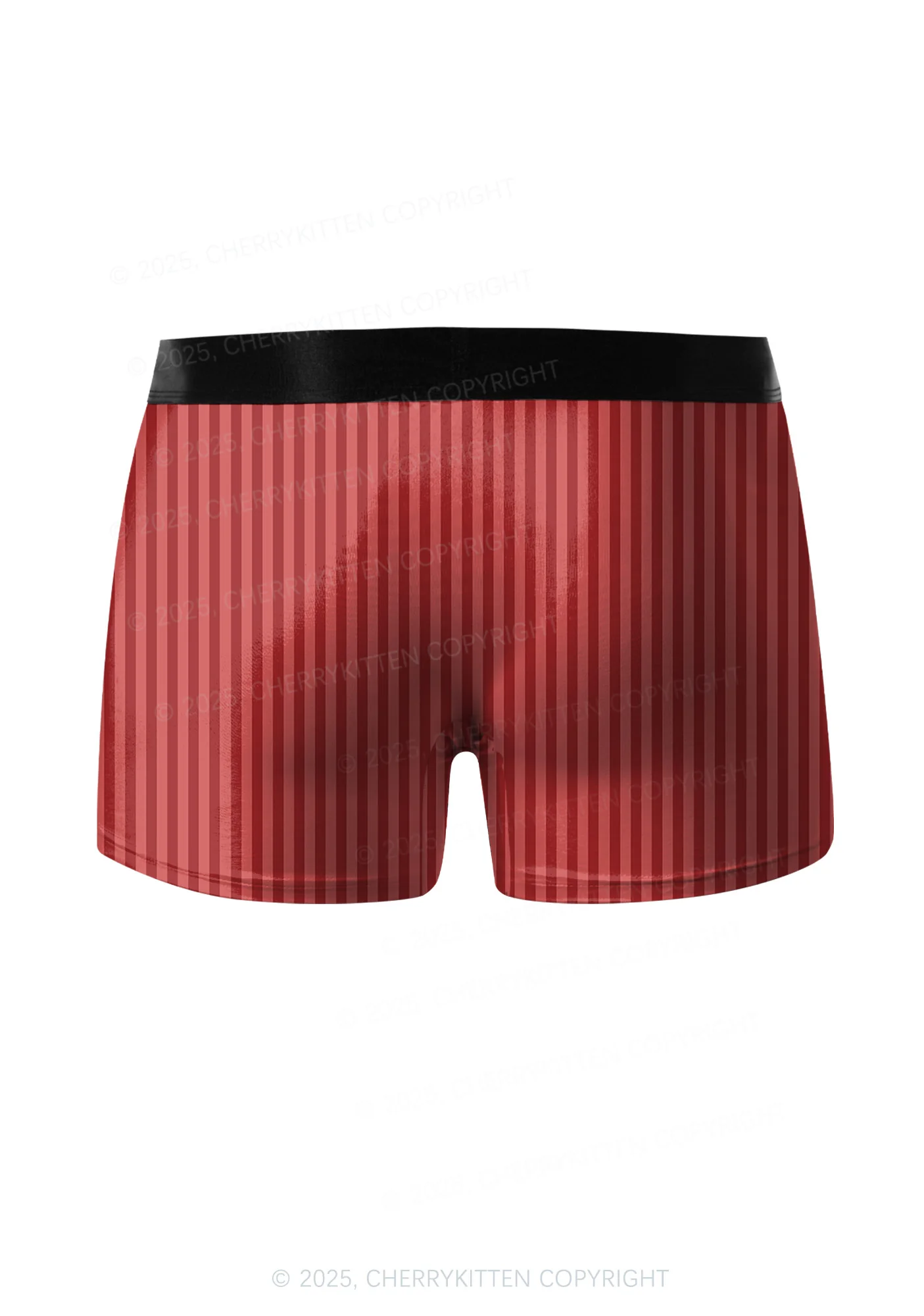 Custom Face Red Stripes Valentine's Day Y2K Print Couples Boxer Briefs Set Cherrykitten - Image 3