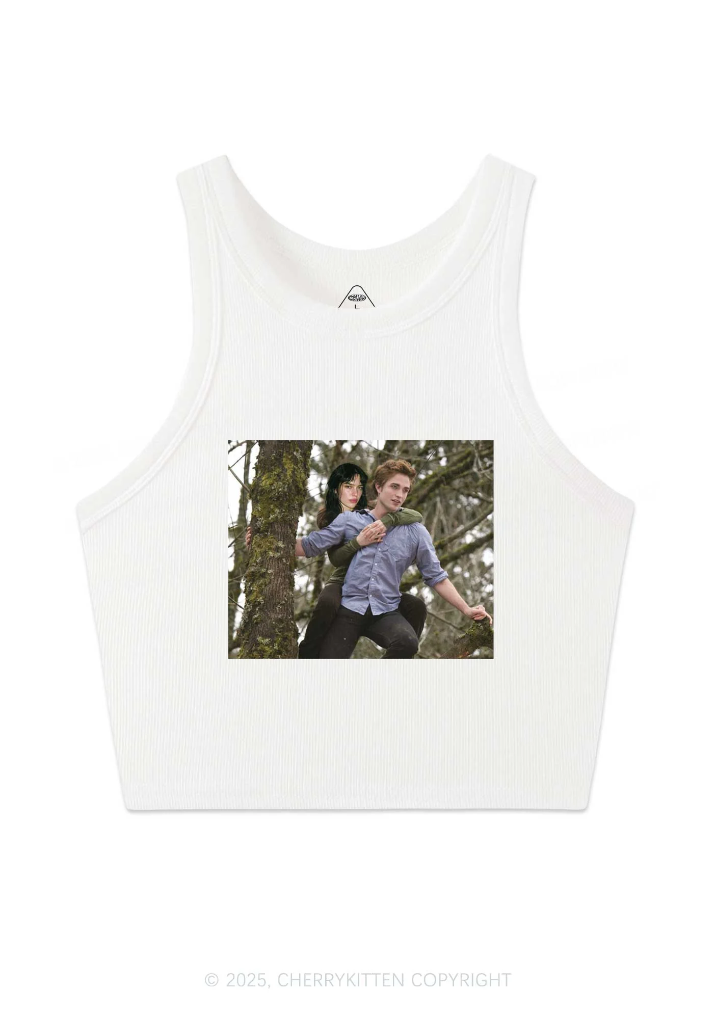 Custom Face Y2K Crop Tank Top Cherrykitten - Image 5