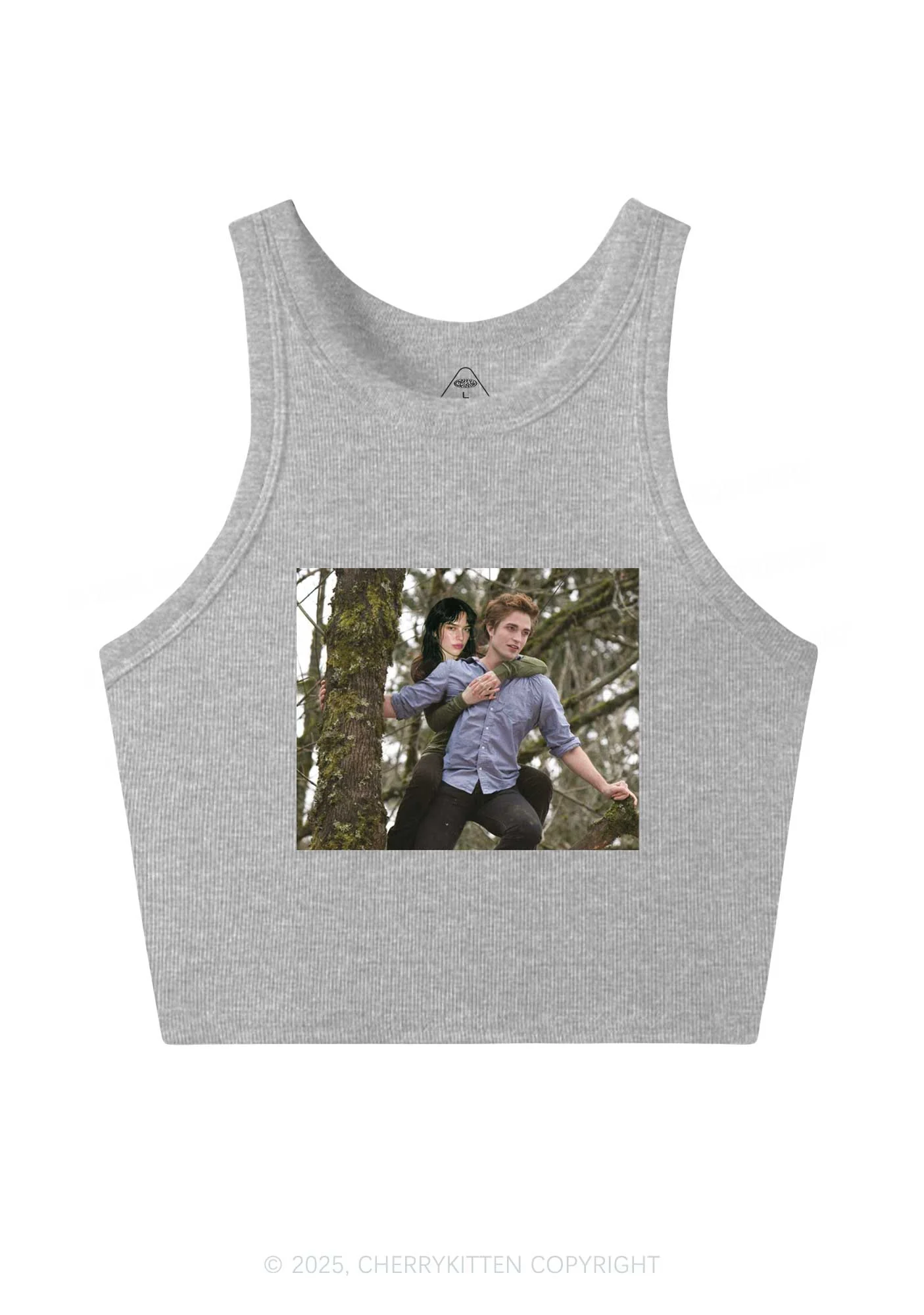Custom Face Y2K Crop Tank Top Cherrykitten - Image 6